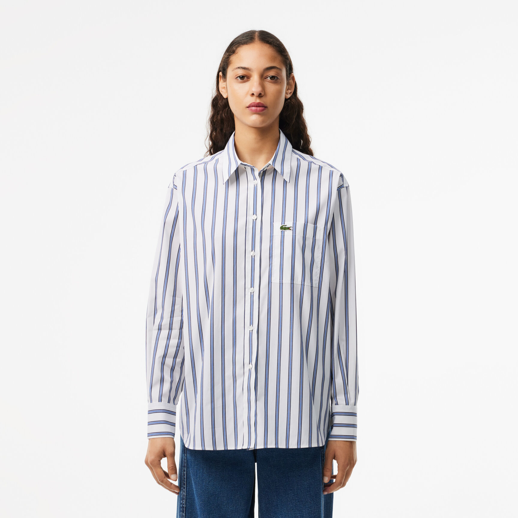 Oversized Fit Cotton Poplin Shirt - CF7706-00-IBA