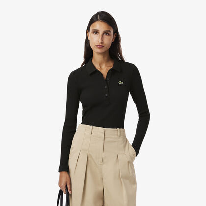 Slim Fit L.12.d Ribbed Cotton Polo Shirt