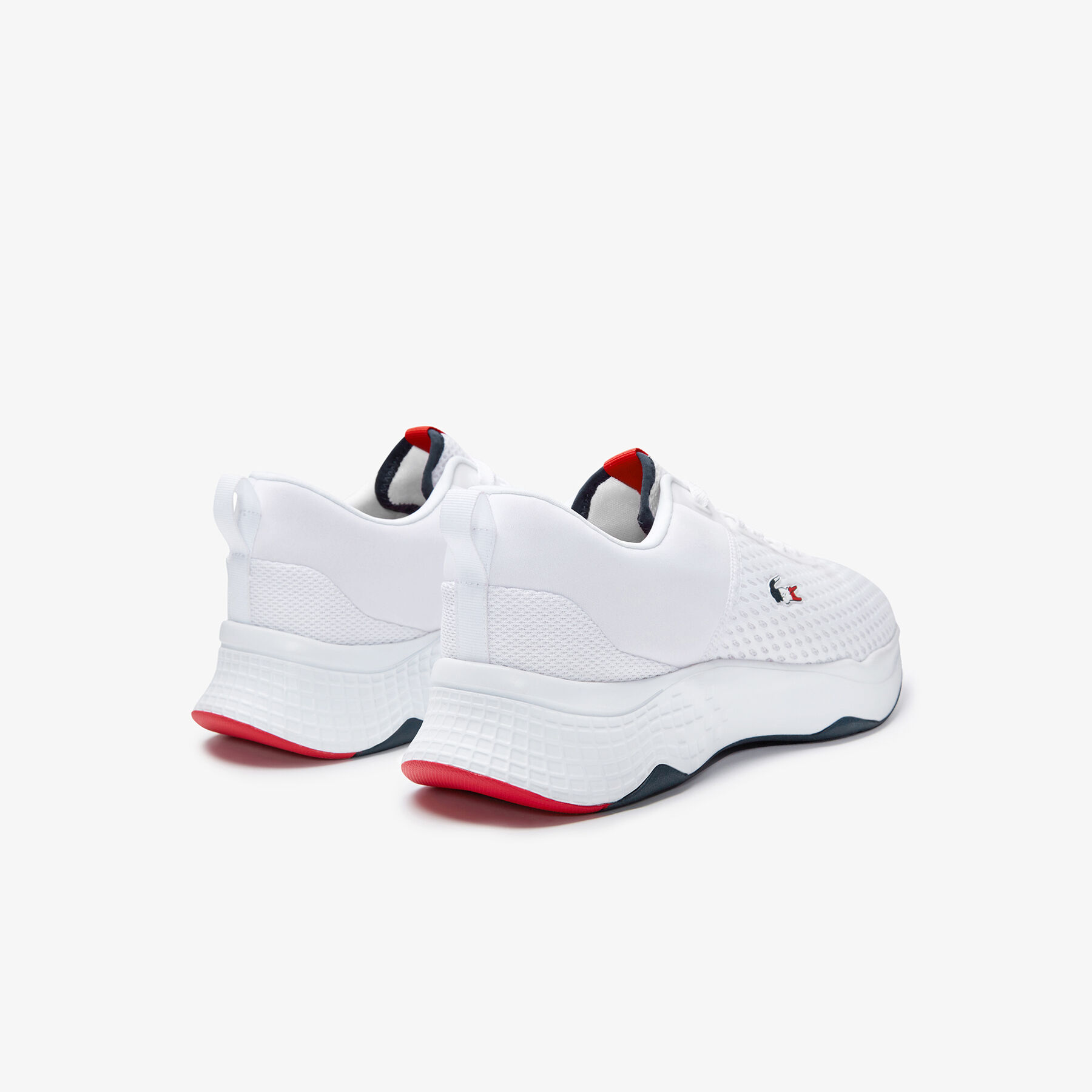 lacoste men s court drive textured textile trainers