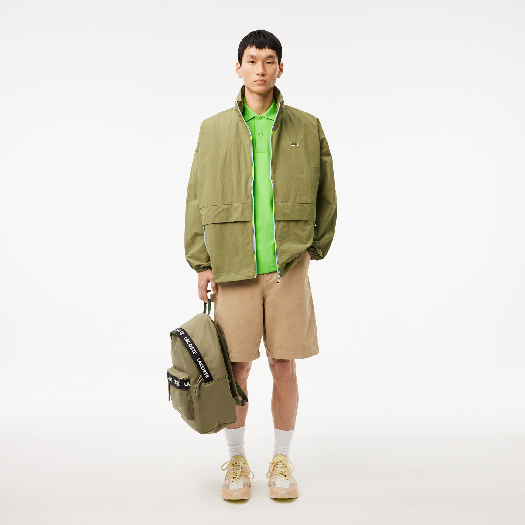 Water-Repellent Removable Hood Windbreaker - BH2896-00-BMY