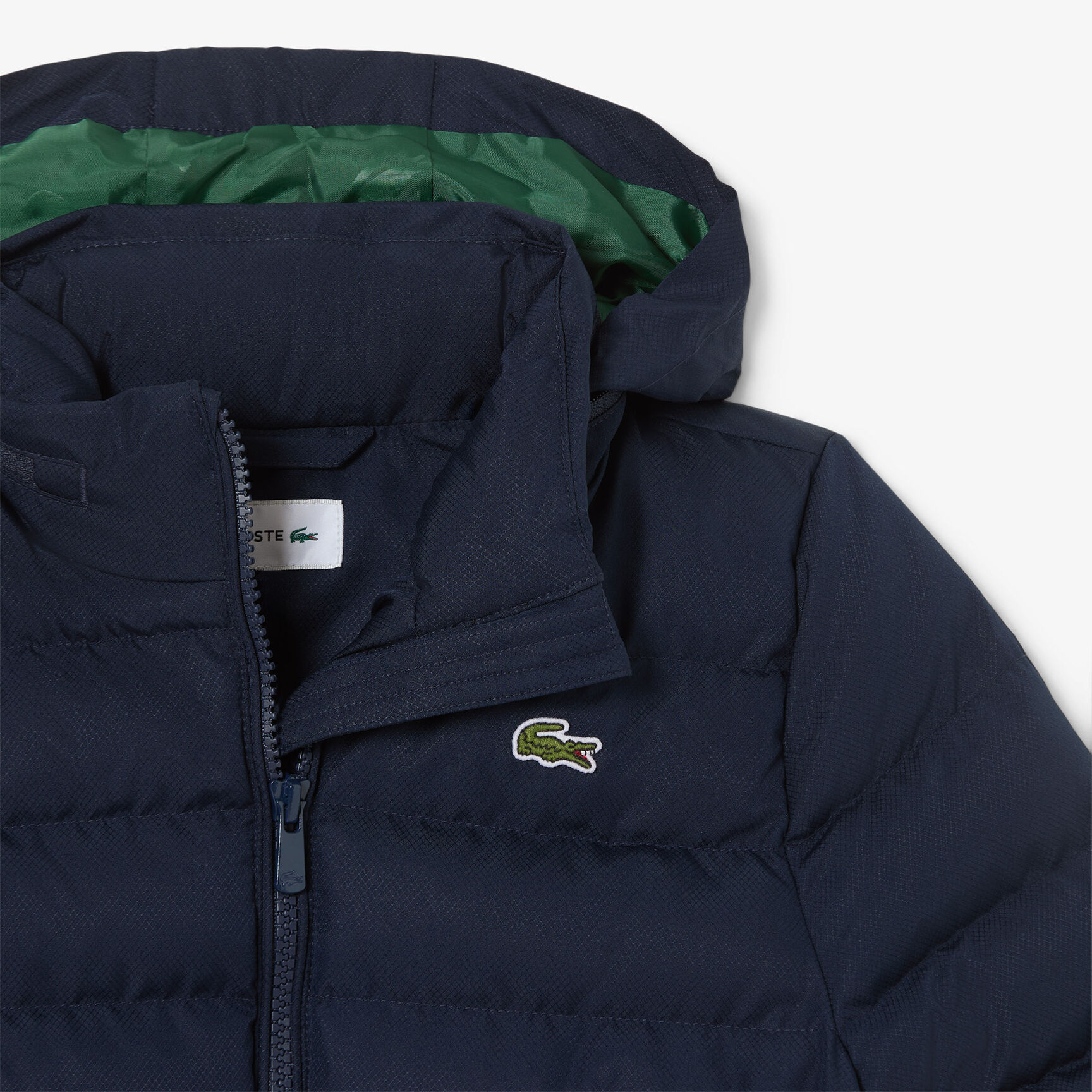 Hooded Diamond Taffeta Puffed Jacket - BJ0980-00-166