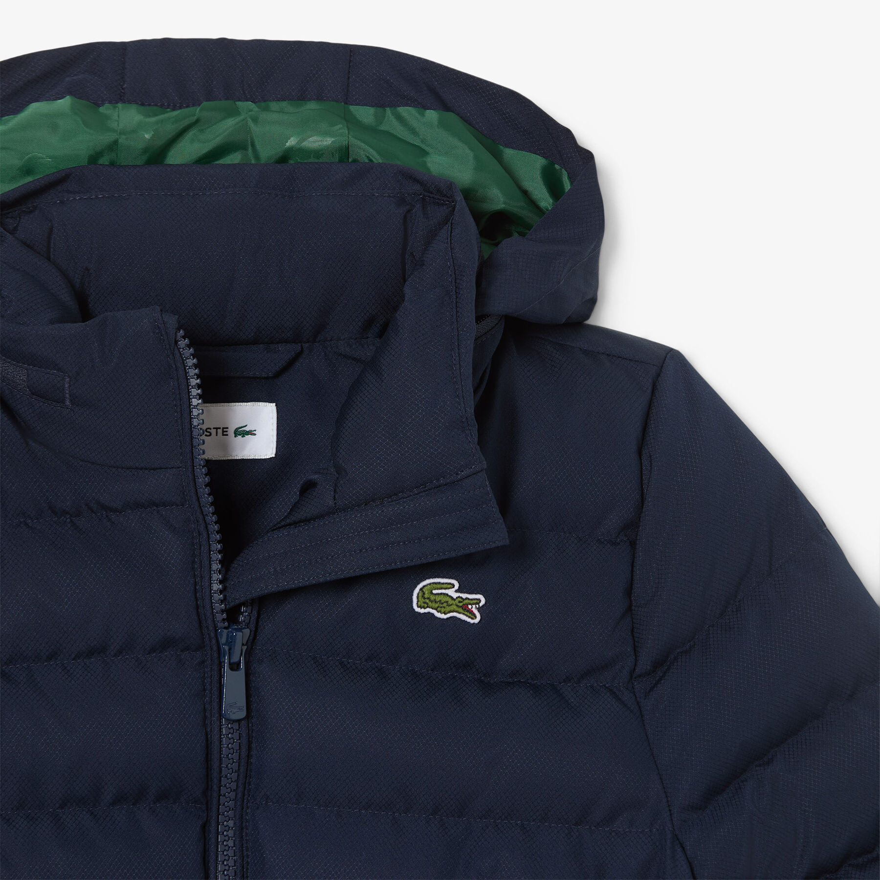 Hooded Diamond Taffeta Puffed Jacket - BJ0980-00-166