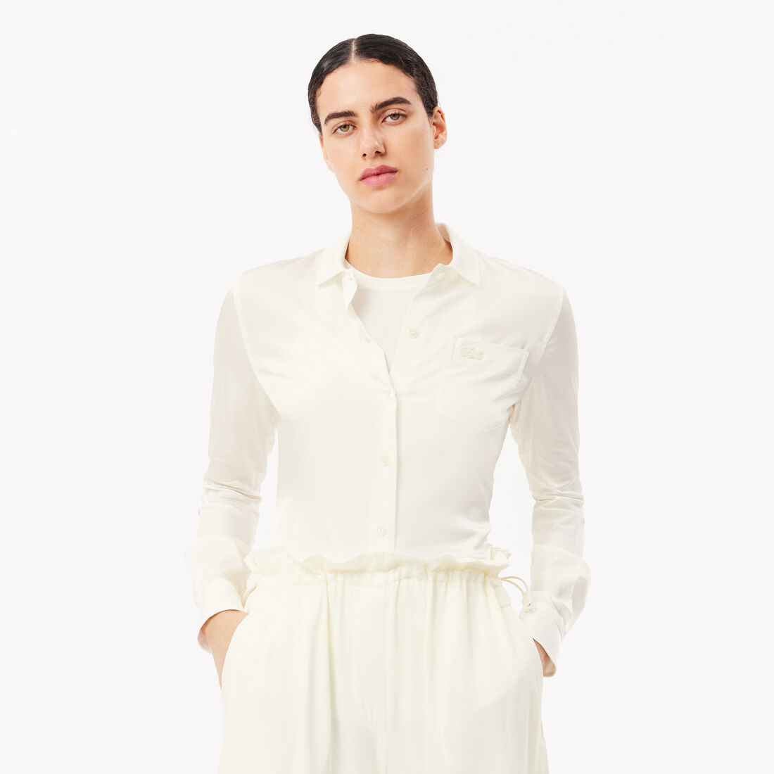 Fluid Ribbed Collar Shirt - CF3885-00-XFJ