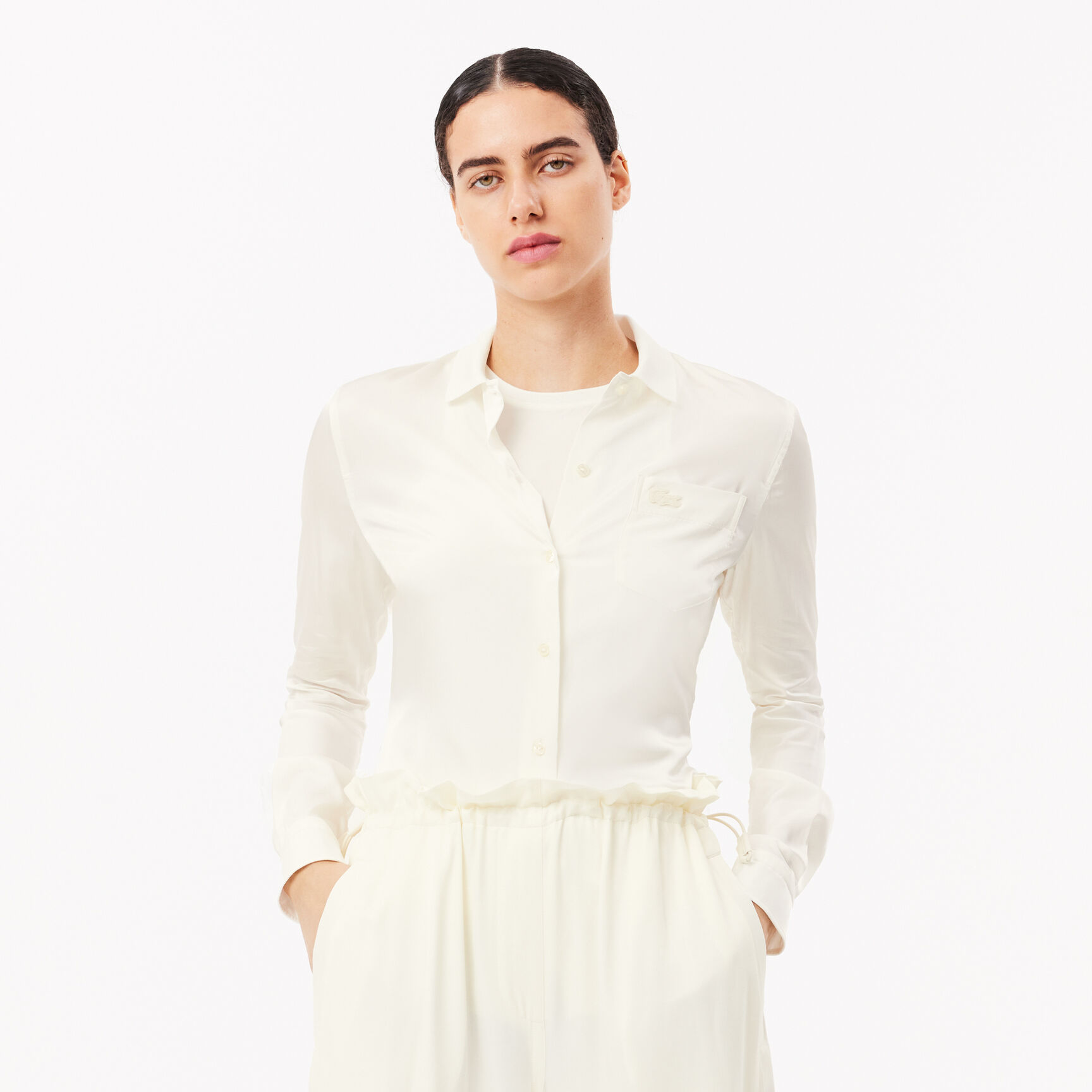 Fluid Ribbed Collar Shirt Fluid Ribbed Collar Shirt - CF3885-00-XFJ