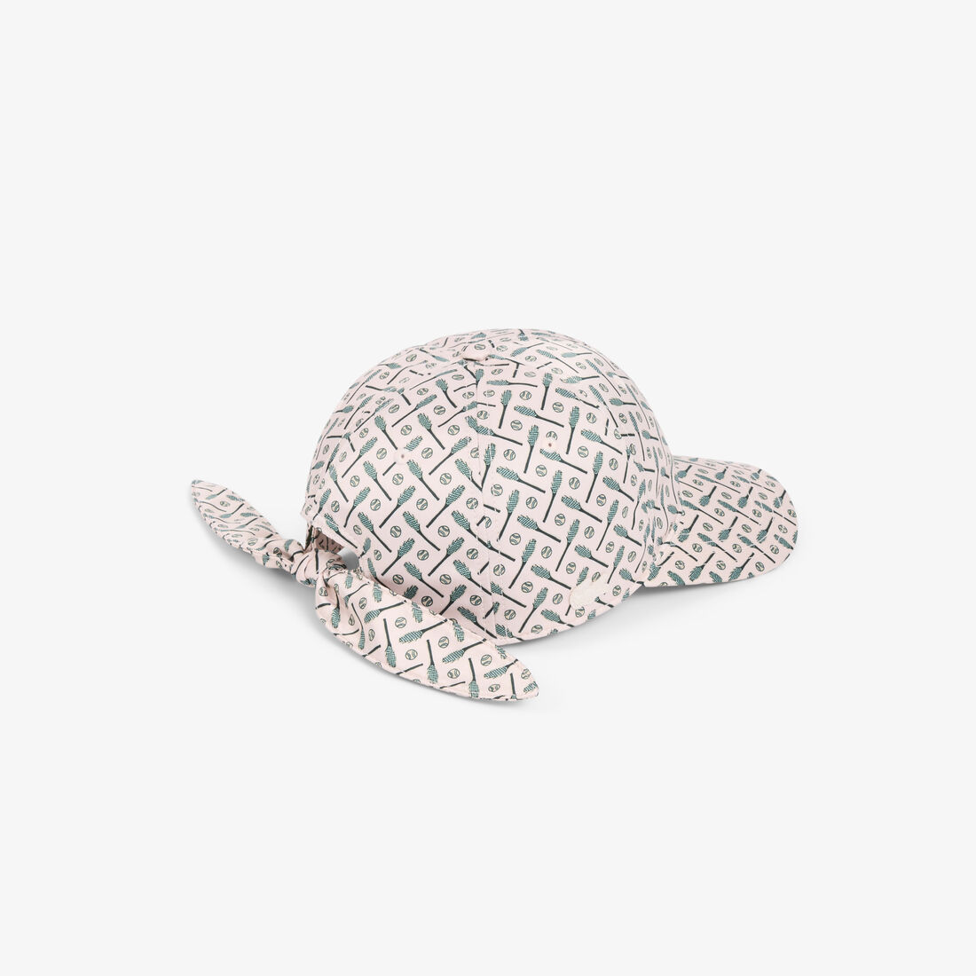 lacoste tie accent satin cap