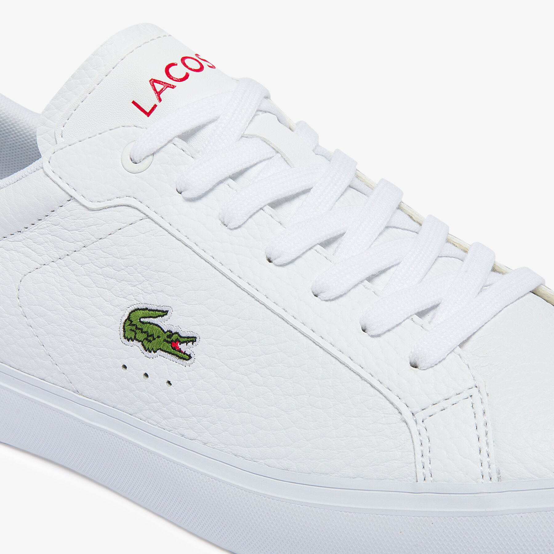 lacoste men s powercourt leather trainers