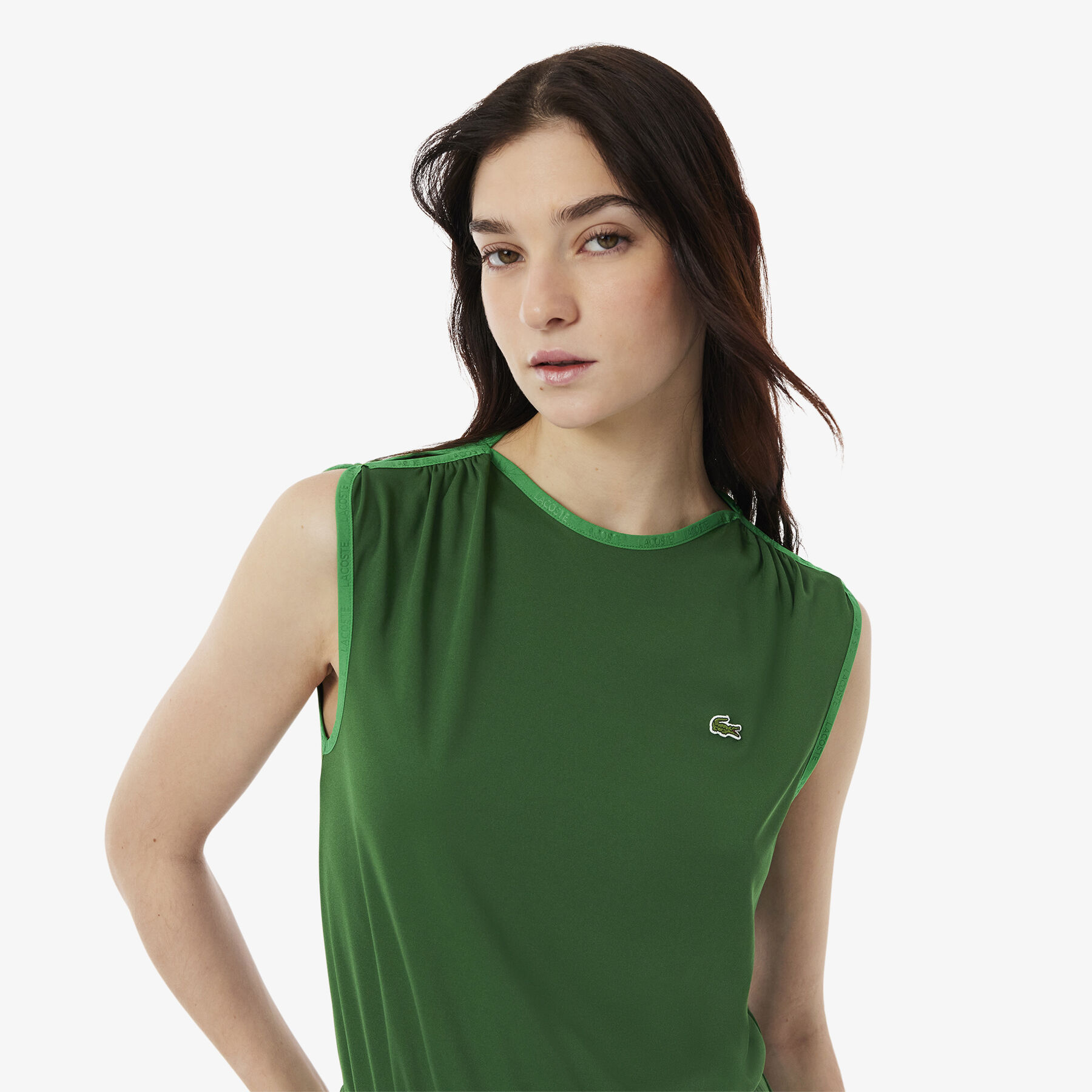 Sleeveless Pleated Dress lacoste sleeveless pleated dress