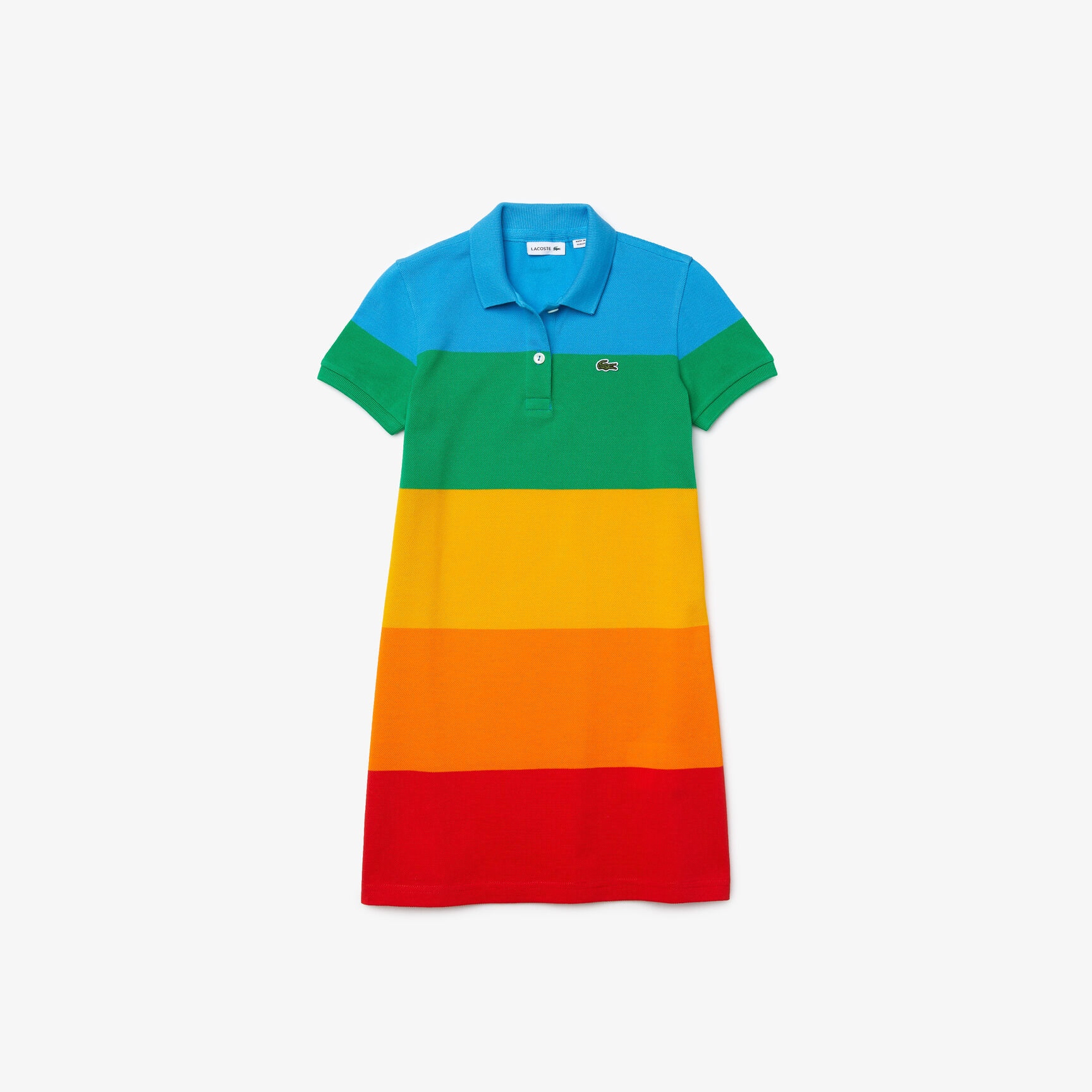 Girls’ Polaroid Collaboration Color Striped Cotton Polo Dress Girls’ Polaroid Collaboration Color Striped Cotton Polo Dress