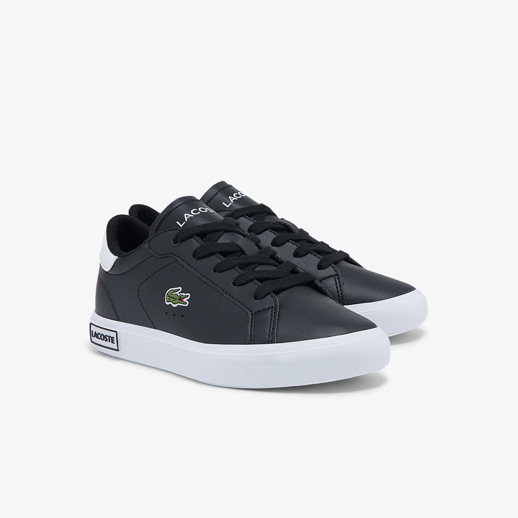 Children's Powercourt Synthetic Trainers lacoste children s powercourt synthetic trainers