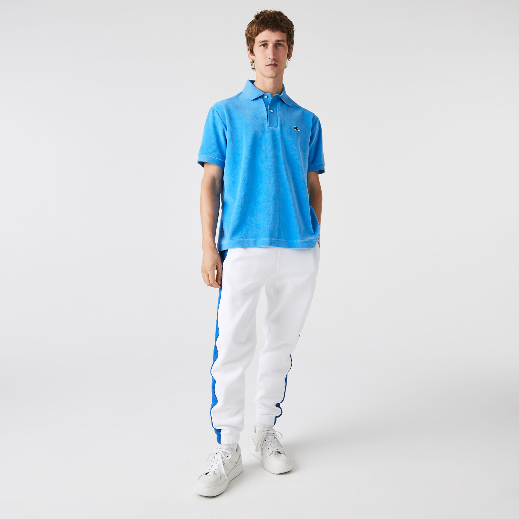 Men's Lacoste Classic Fit Cotton Velvet Polo Men's Lacoste Classic Fit Cotton Velvet Polo