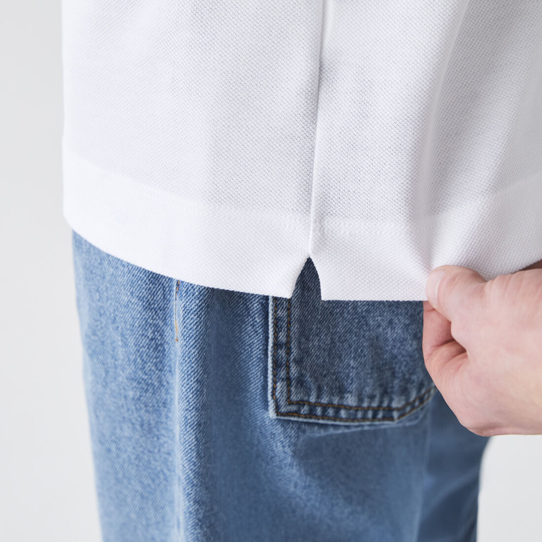 تيشيرت بولو لاكوست قطن بيكيه بخطوط وقصة كلاسيكية للرجال تيشيرت بولو لاكوست قطن بيكيه بخطوط وقصة كلاسيكية للرجال