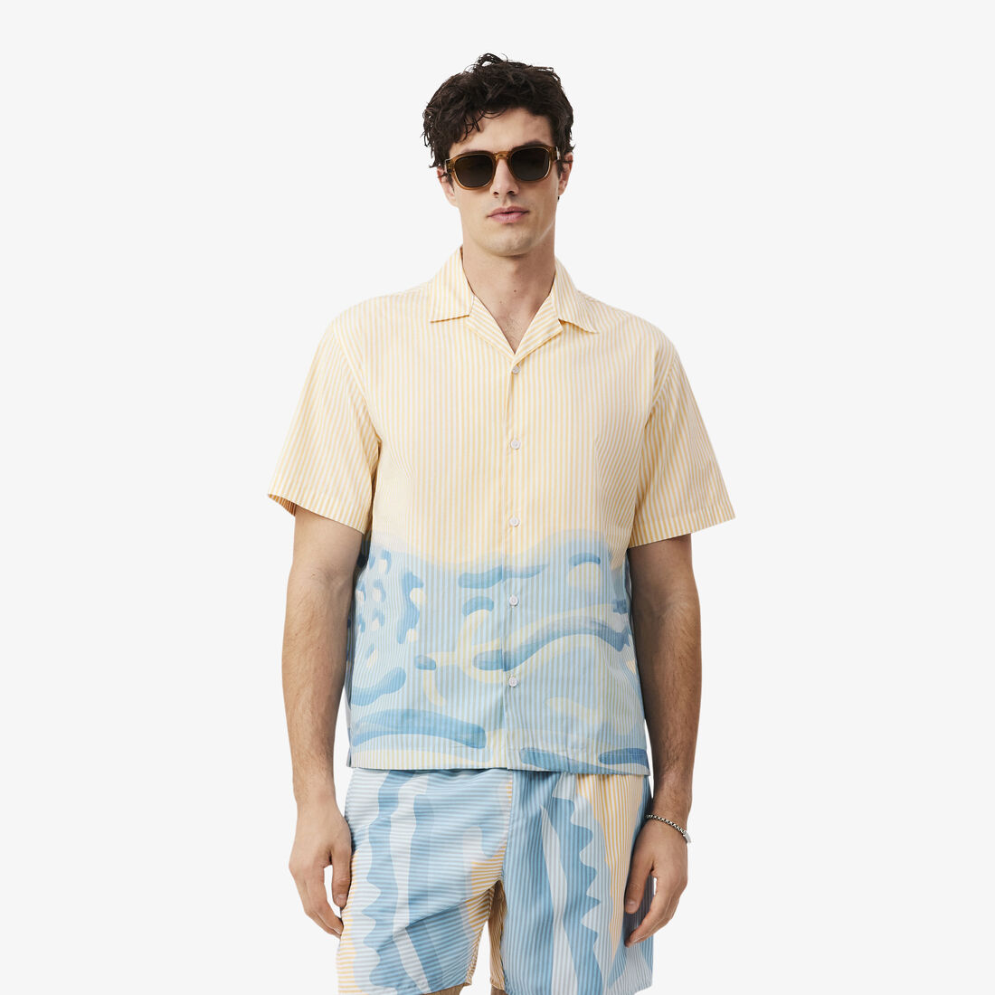 Relaxed Fit Striped Crocodile Shirt - CH1995-00-3IY