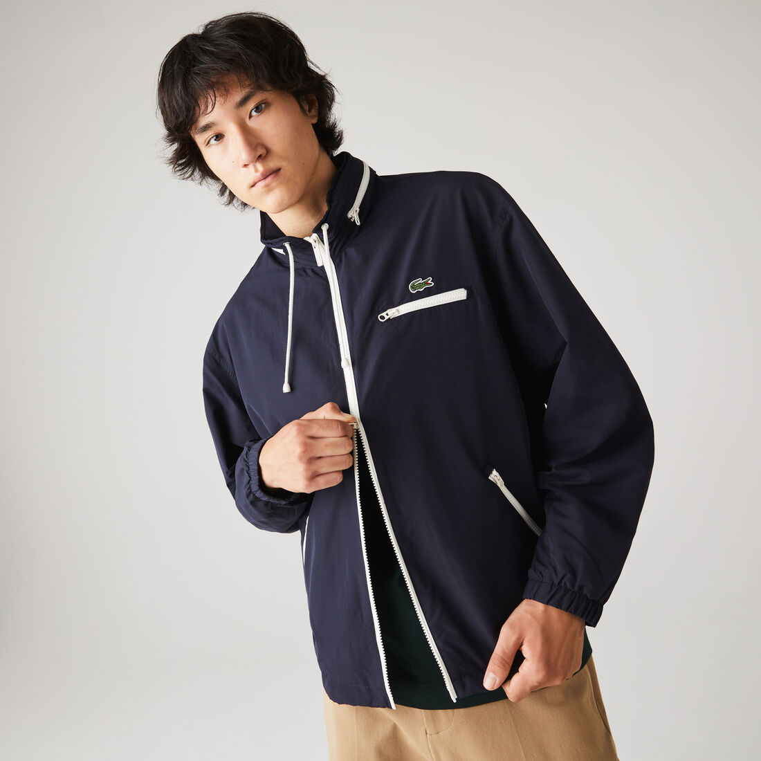 جاكيت واقي من الرياح بغطاء رأس ضد الماء خفيف الوزن للرجال جاكيت واقي من الرياح بغطاء رأس ضد الماء خفيف الوزن للرجال