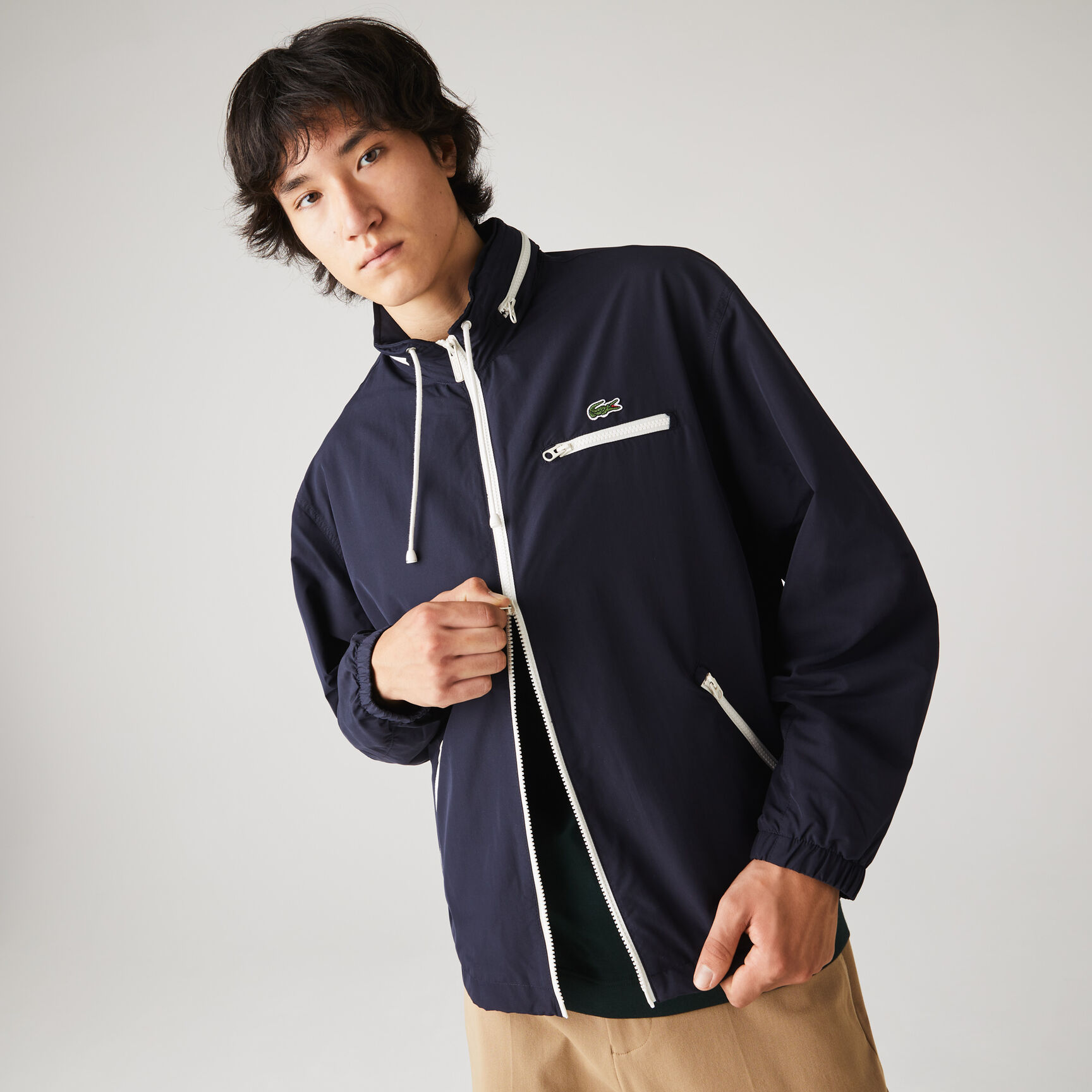 جاكيت واقي من الرياح بغطاء رأس ضد الماء خفيف الوزن للرجال جاكيت واقي من الرياح بغطاء رأس ضد الماء خفيف الوزن للرجال