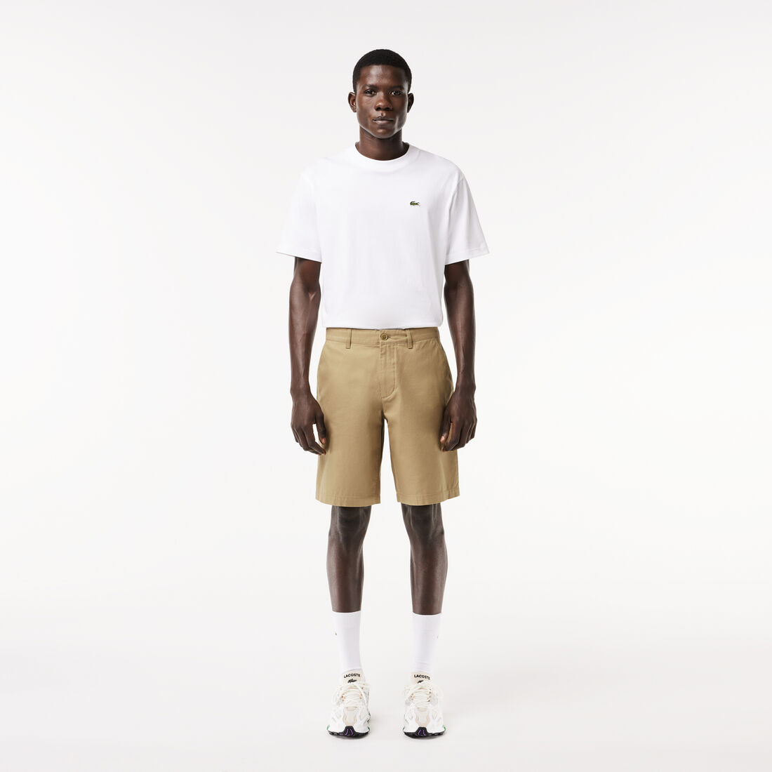 Cotton Gabardine Chino Bermuda Shorts - FH8140-00-CB8