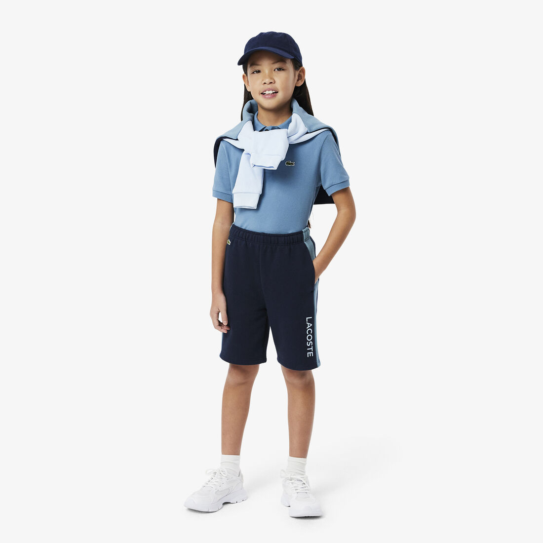 شورت من الصوف متعدد الألوان Colour-Block Fleece Shorts - GJ8446-00-5R3