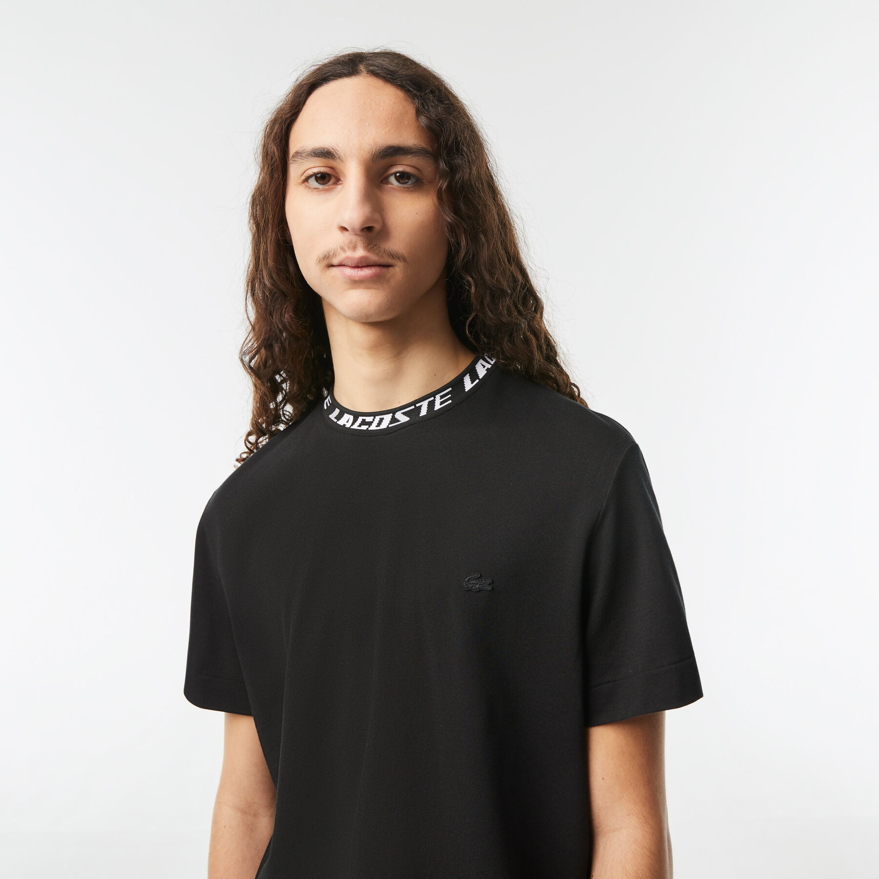 Men's Lacoste Regular Fit Branded Collar T-shirt Men's Lacoste Regular Fit Branded Collar T-shirt - TH9687-00-031