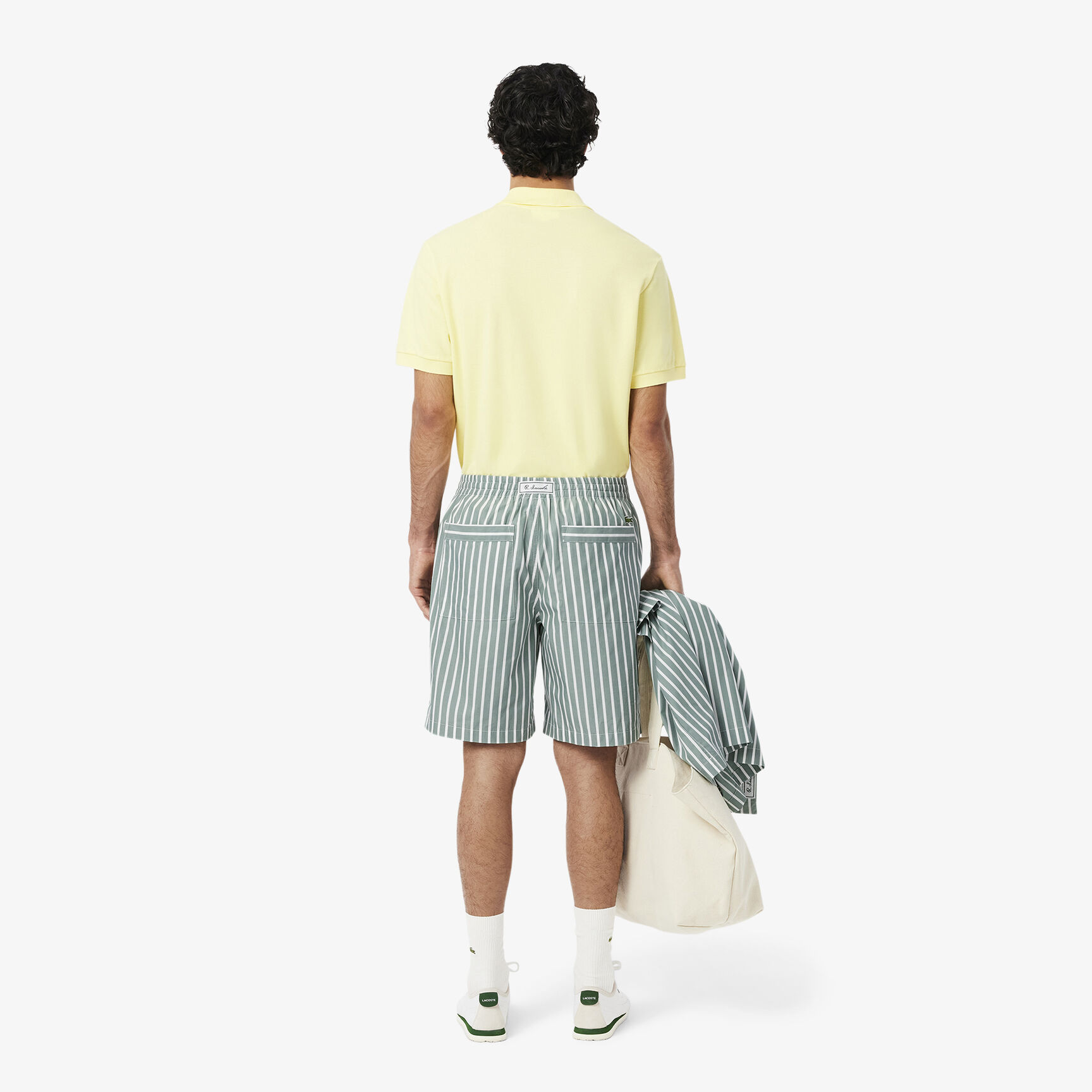 شورت مخطط بقصة مريحة Relaxed Fit Striped Shorts - GH9111-00-BLI