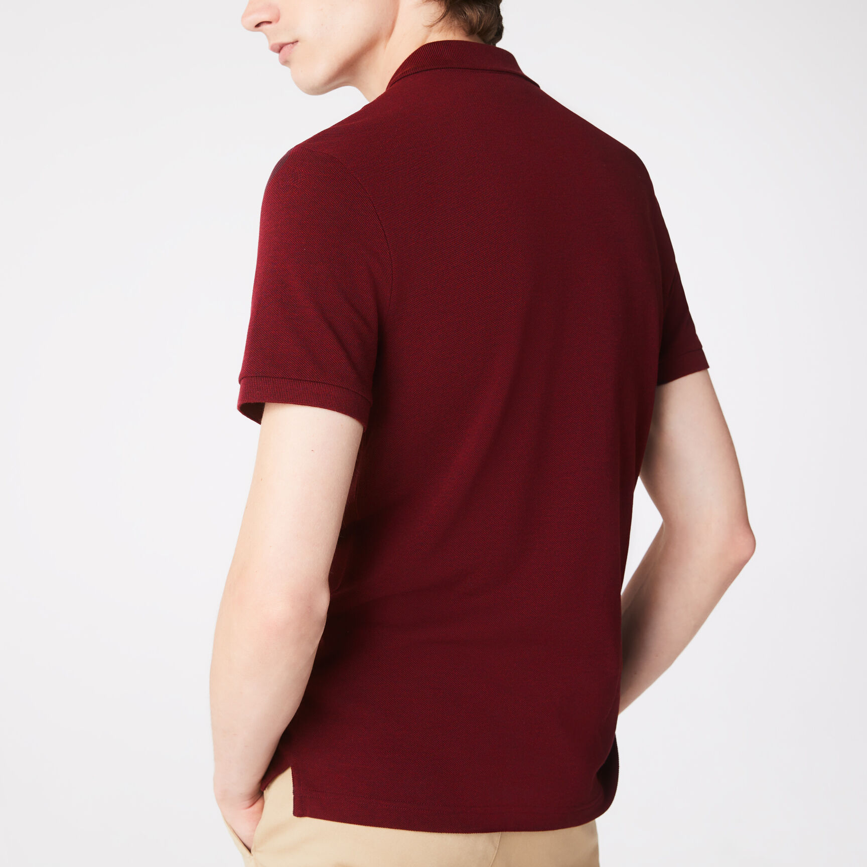 قميص بولو بيكيه بقصة ضيقة L.12.12 Original L.12.12 Slim Fit Petit Pique Cotton Polo Shirt - PH4012-00-SXL