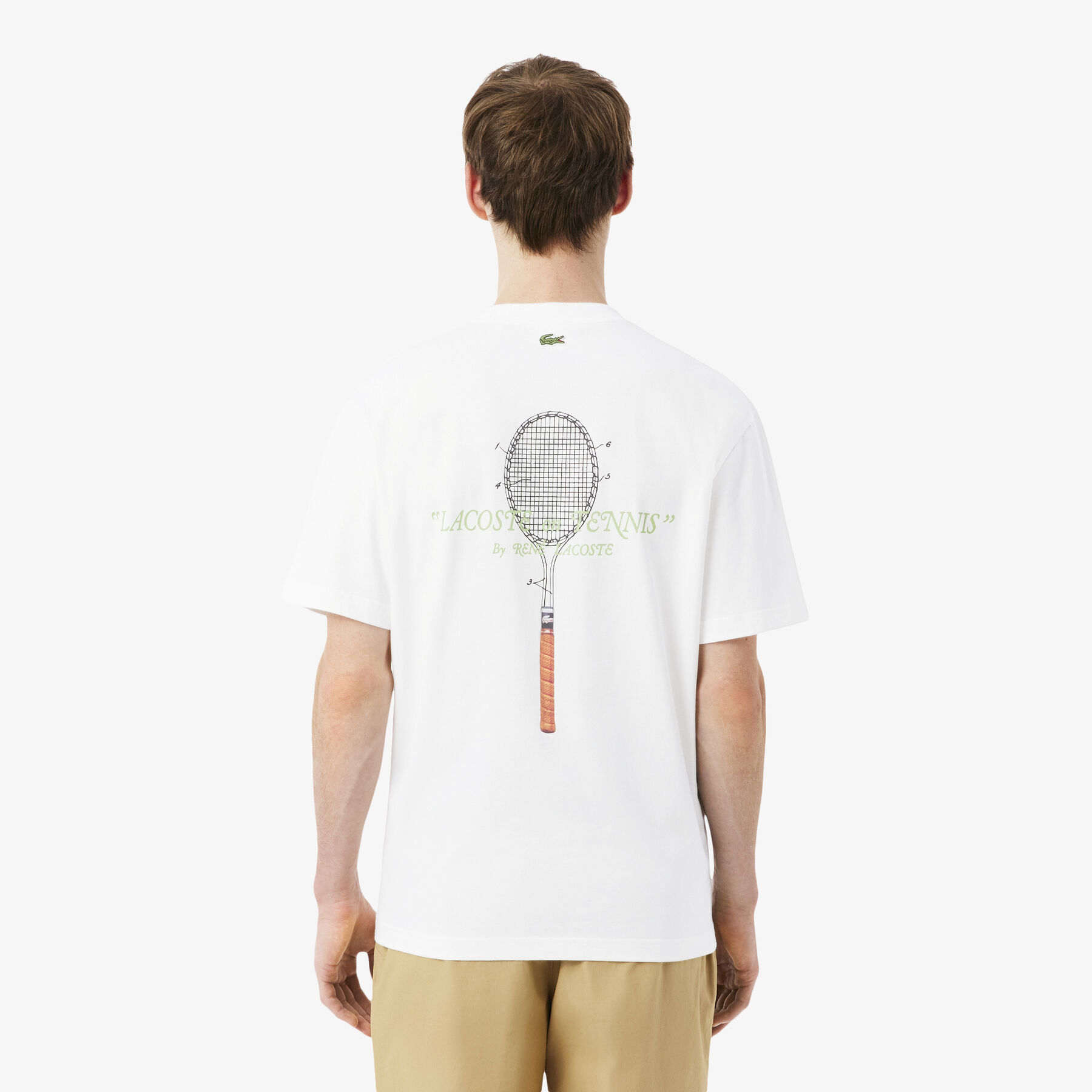 lacoste embroidered cotton t shirt