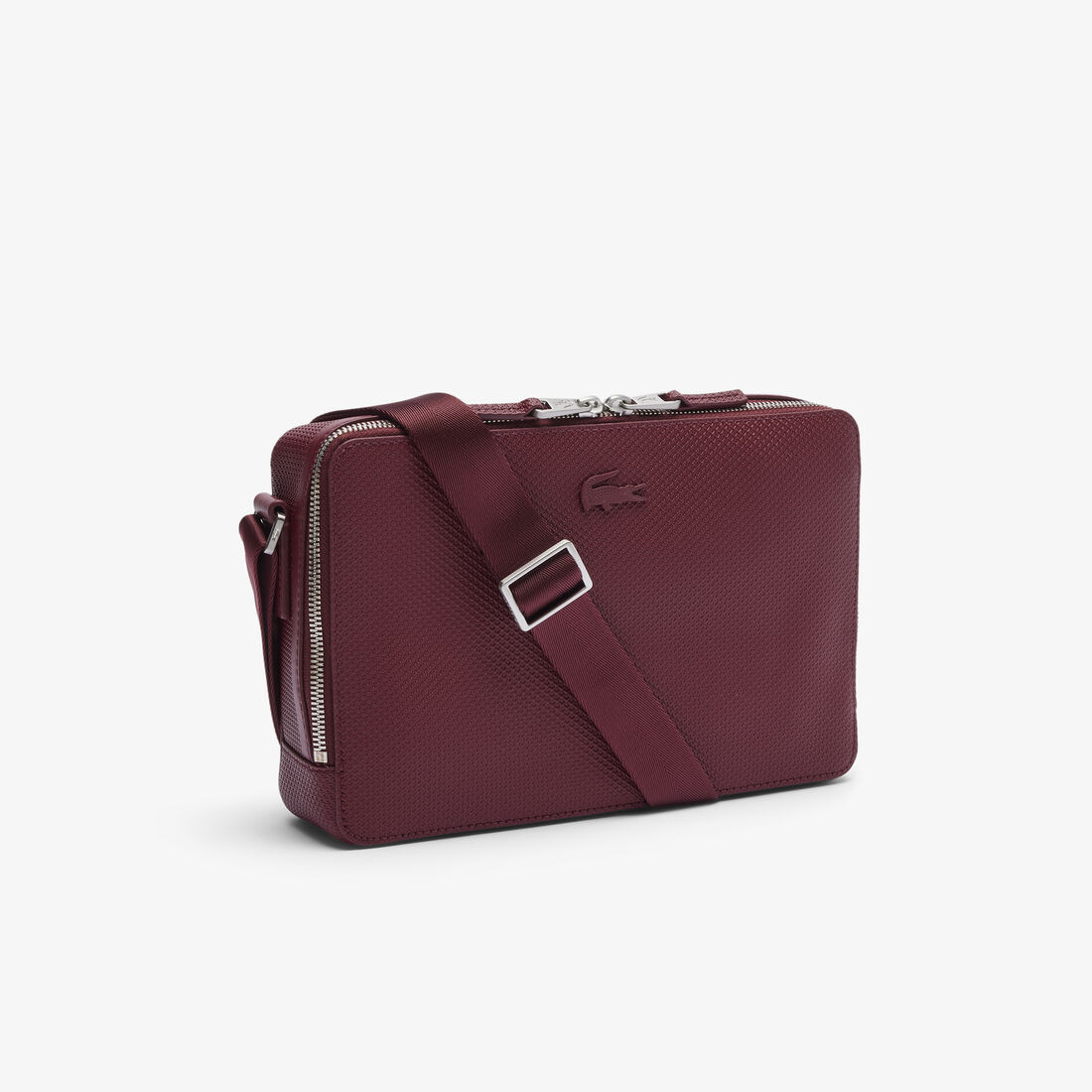 Unisex Chantaco Matte Stitched Leather Zippered Crossbody Bag Unisex Chantaco Matte Stitched Leather Zippered Crossbody Bag - NH3270CE-N61