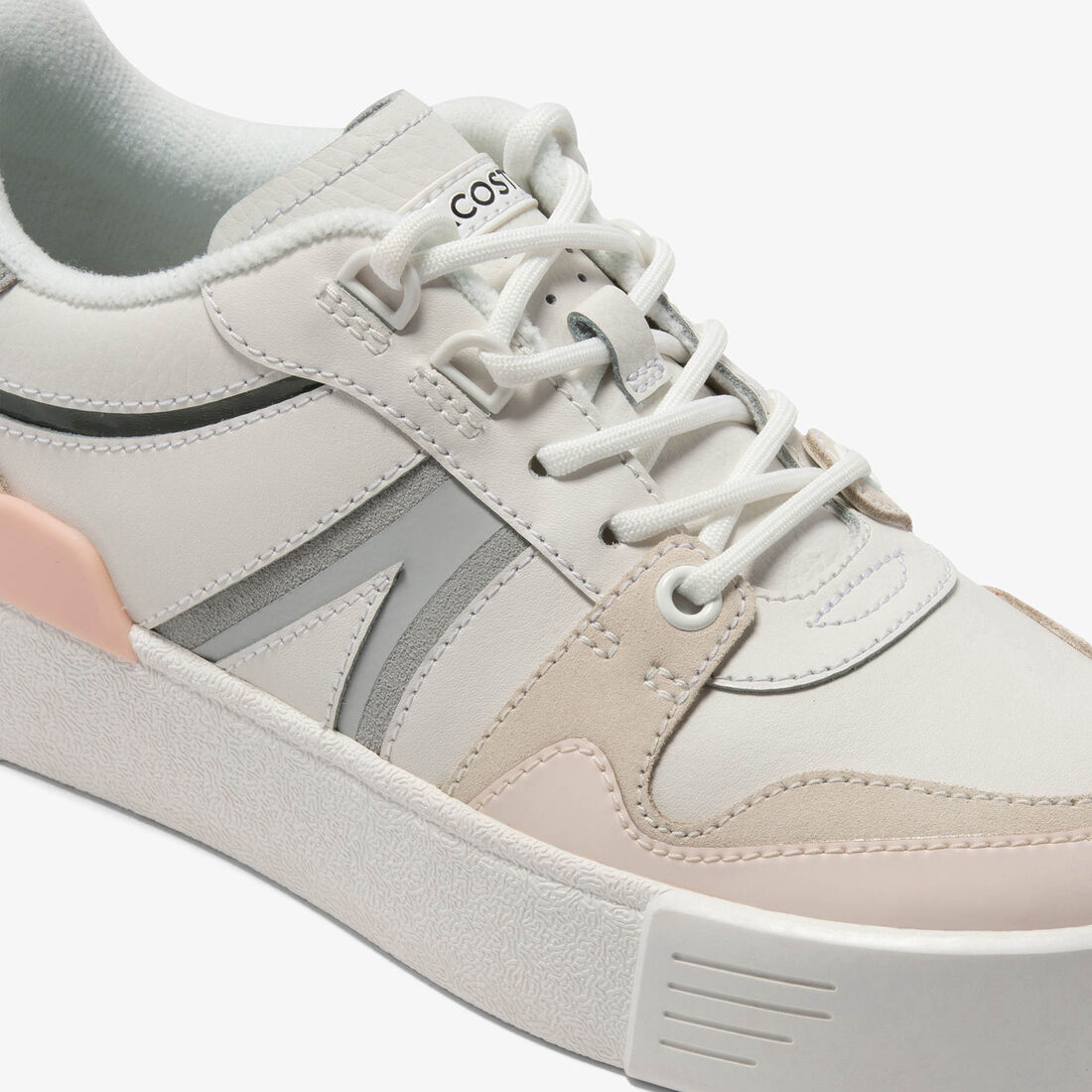 سنيكرز L002 جلد ونسيج شبكي للنساء Women's L002 Leather and Mesh Trainers - 46CFA0023-14X