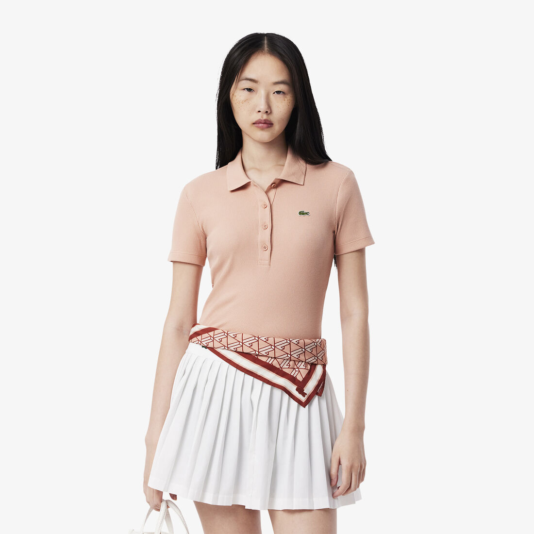 Slim Fit L.12.D Ribbed Cotton Polo Shirt - DF5377-00-ZIH