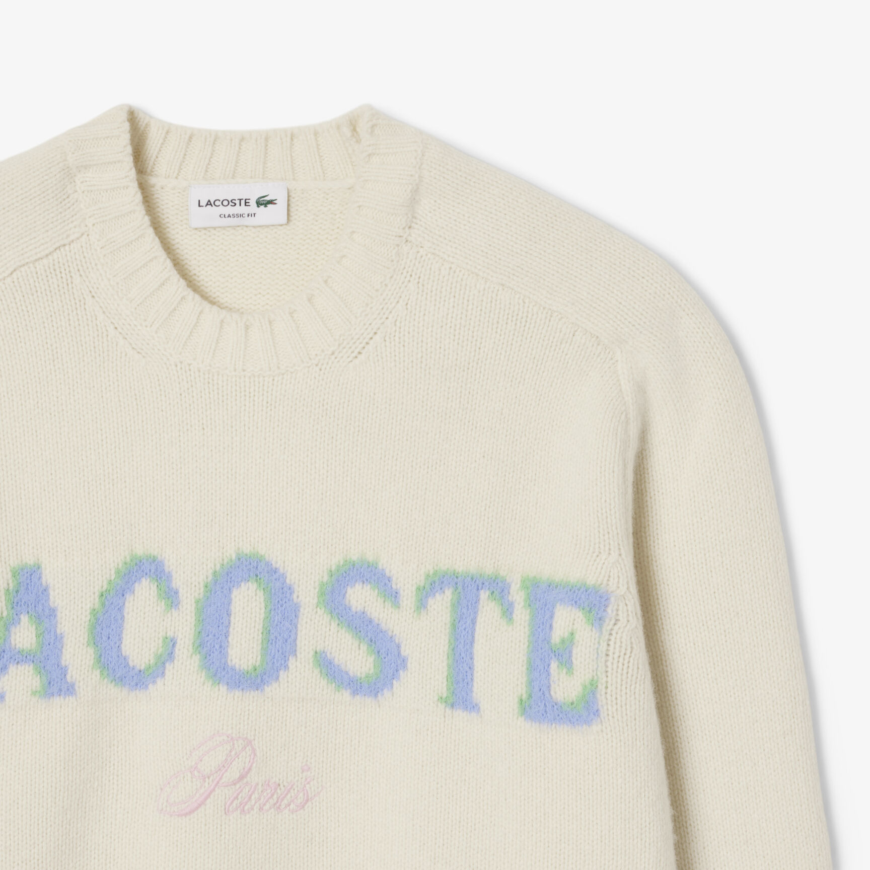 Intarsia Branded Wool Sweater - AH5202-00-A9I