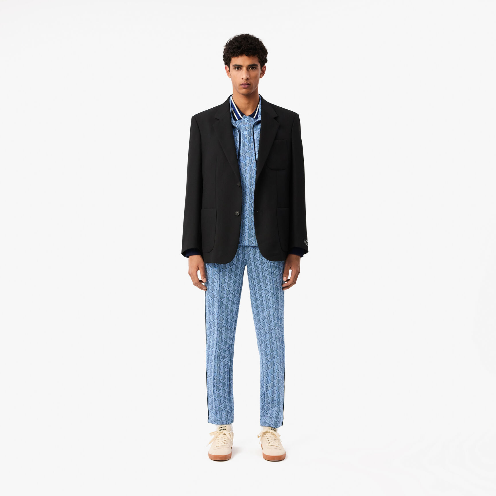 Contrast Collar Monogram Polo Shirt - DH1417-00-I8K