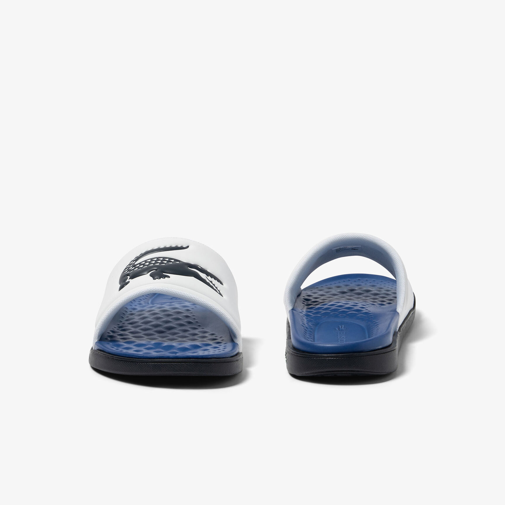 Men's Lacoste Croco Dualiste Synthetic Slides Men's Lacoste Croco Dualiste Synthetic Slides
