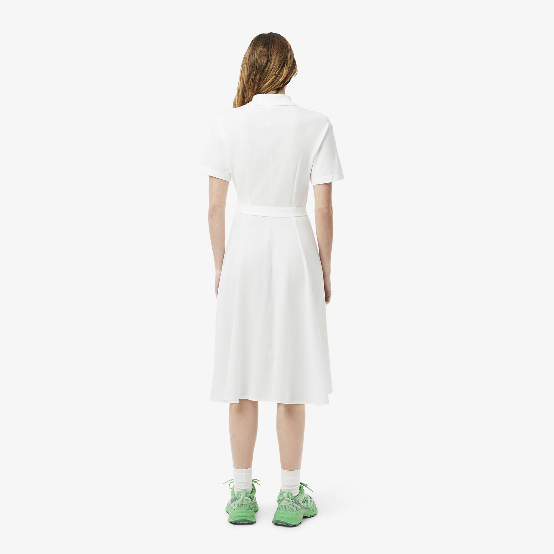 Flared Mini-Pique Polo Dress - EF9621-00-001