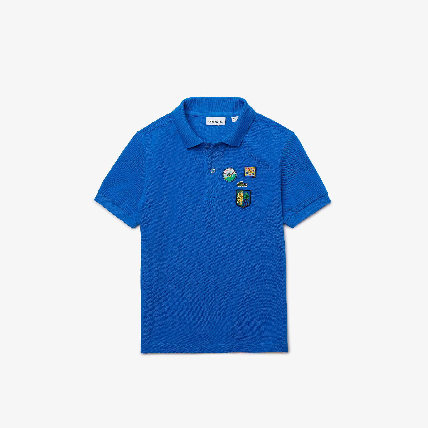 boys  lacoste badges soft cotton piqu  polo