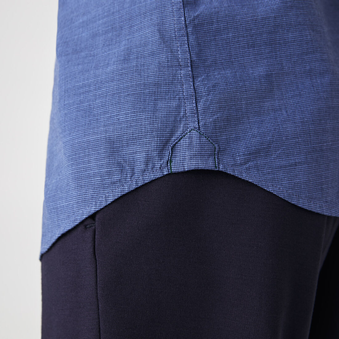 Men's Slim Fit Small Houndstooth Print Cotton Shirt Men's Slim Fit Small Houndstooth Print Cotton Shirt