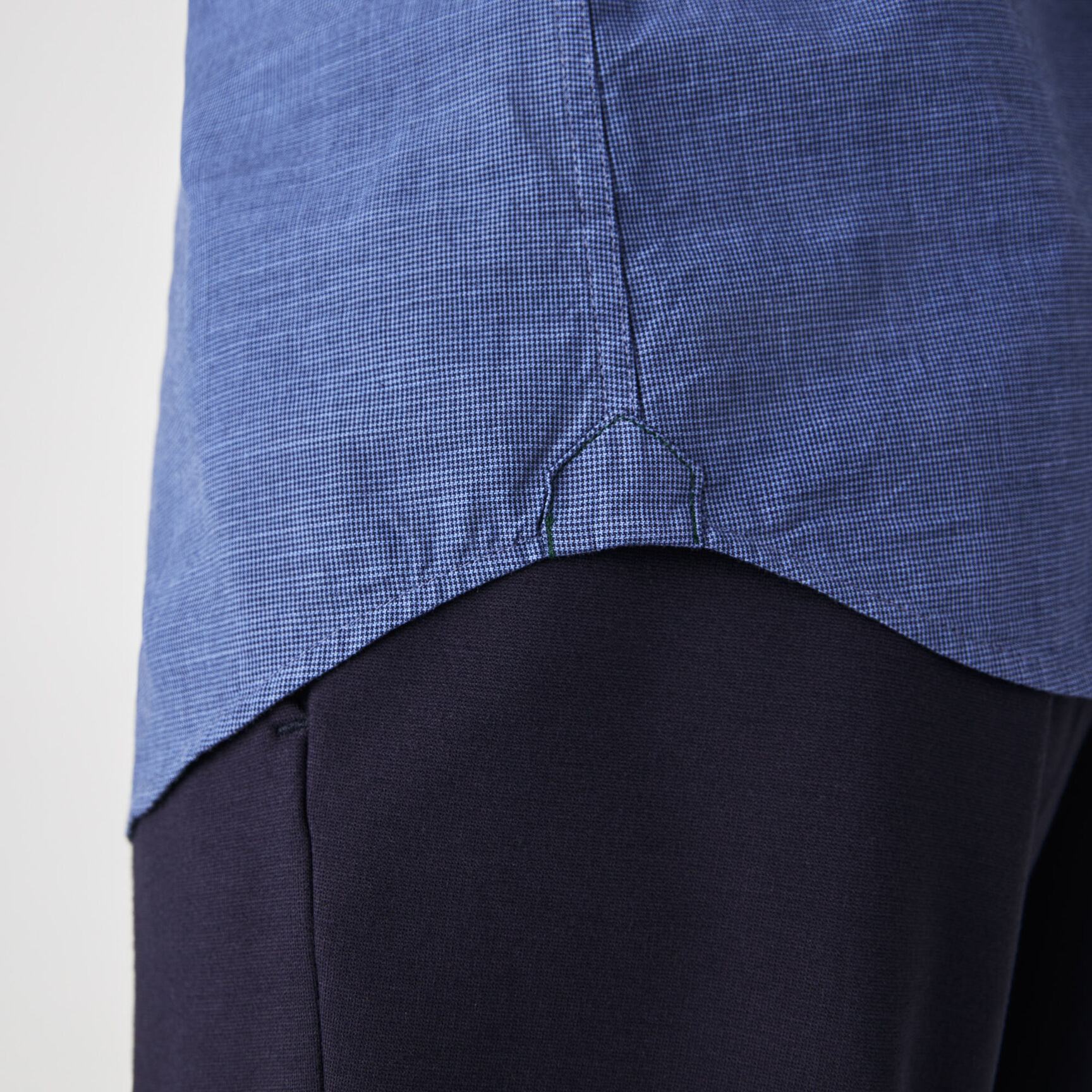 Men's Slim Fit Small Houndstooth Print Cotton Shirt Men's Slim Fit Small Houndstooth Print Cotton Shirt