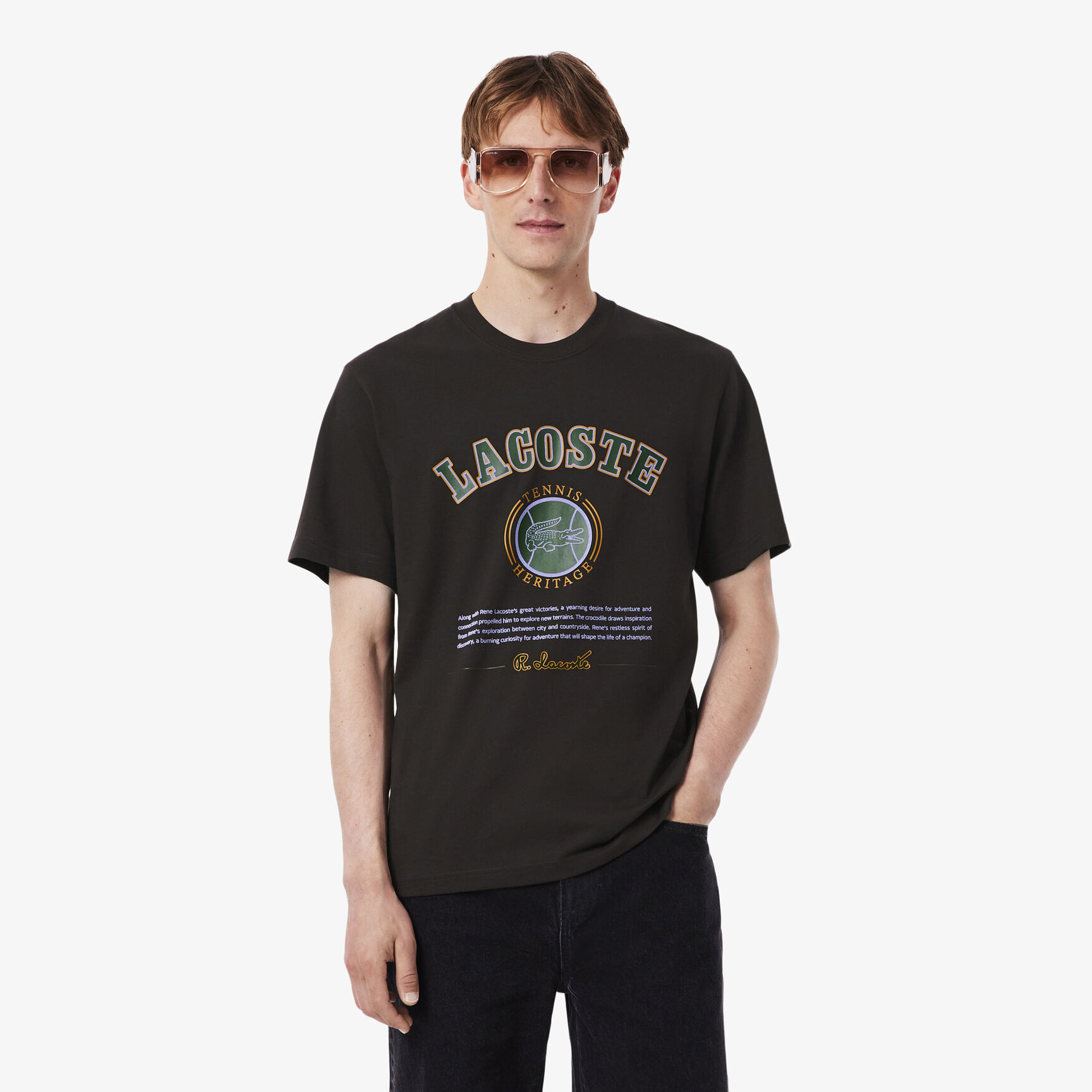 Print Cotton T-shirt Print Cotton T-shirt - TH5910-00-SKB