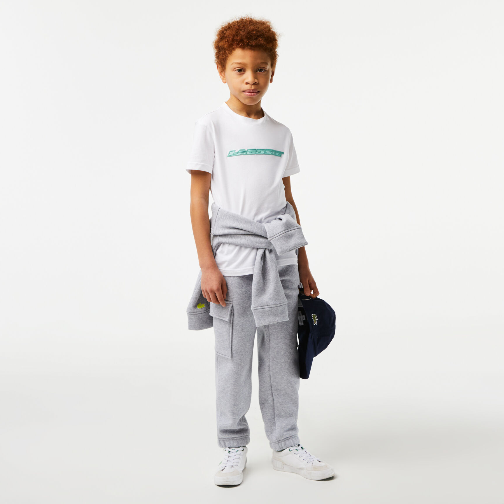 تيشيرت لاكوست بطبعة محددة بلون مغاير قطن جيرسيه للأطفال تيشيرت لاكوست بطبعة محددة بلون مغاير قطن جيرسيه للأطفال