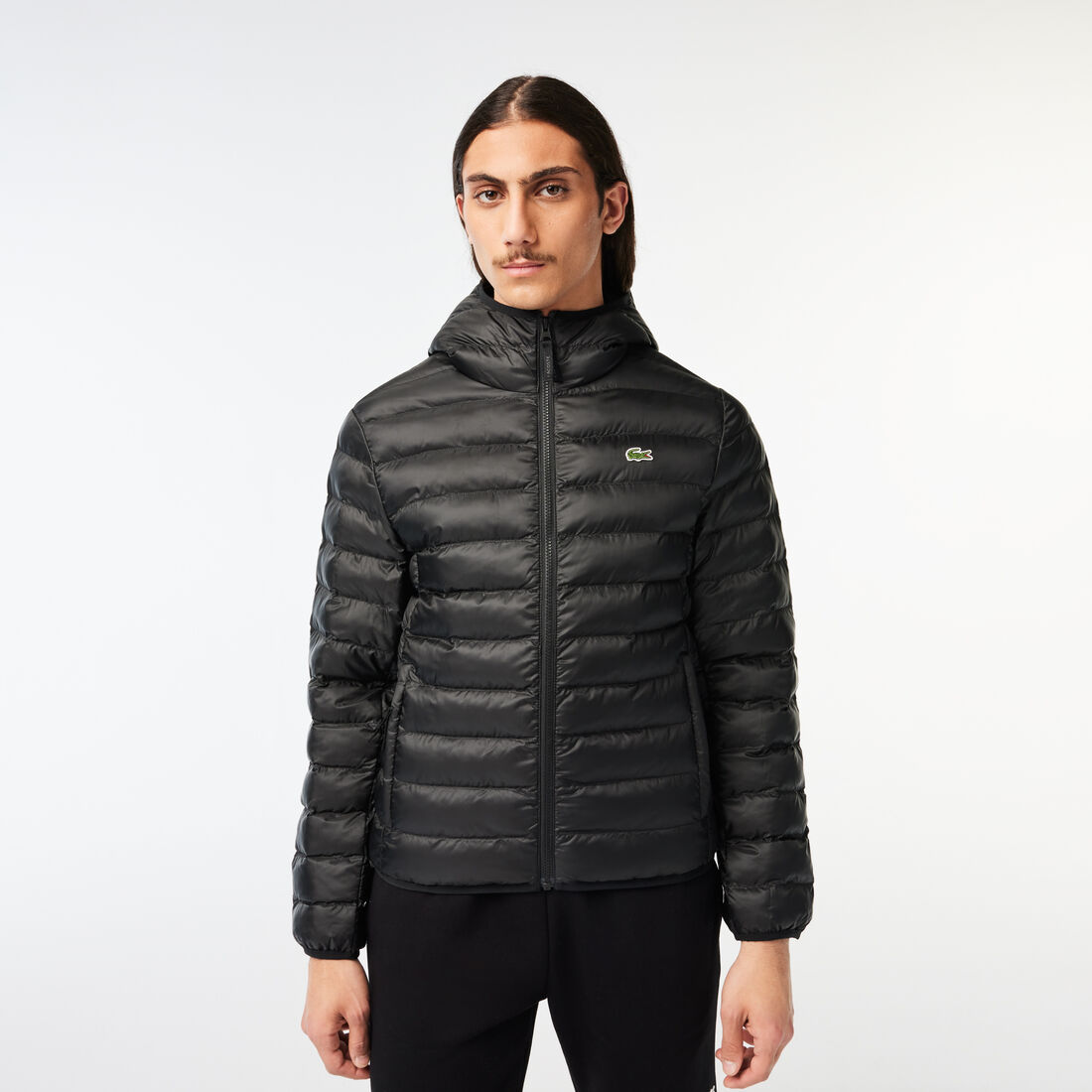 Men's Lacoste Quilted Hooded Short Jacket - BH0539-00-031
