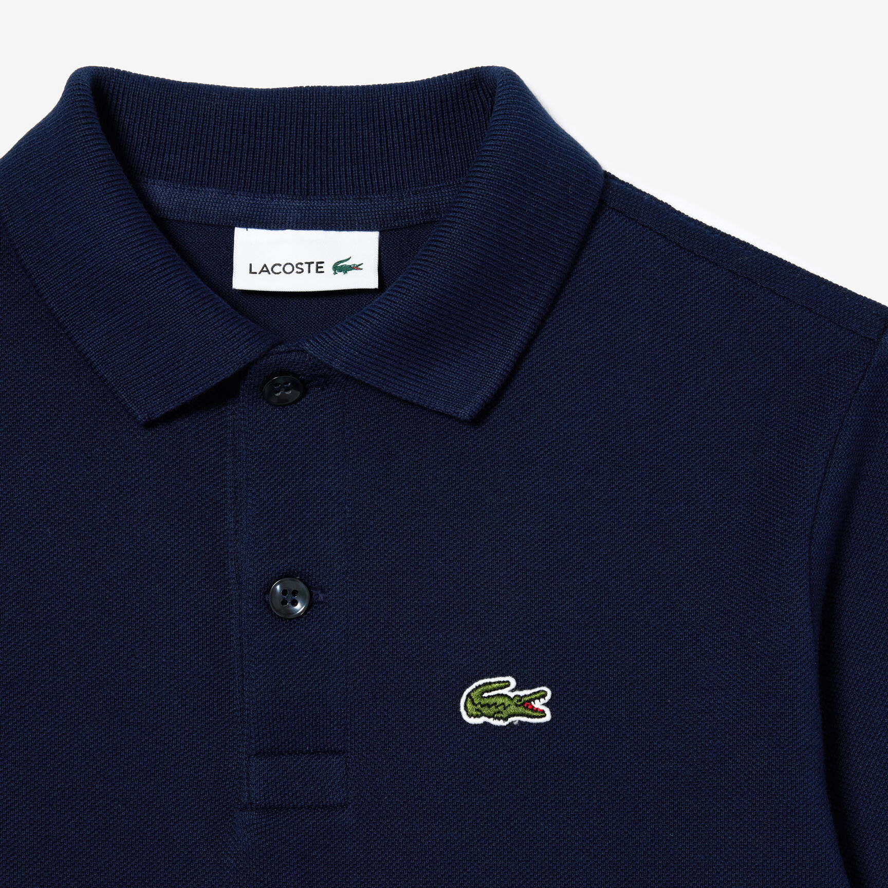 شورت لاكوست صوف وقطن عضوي ناعم للأطفال Kids' Lacoste Regular Fit Petit Pique Polo Shirt - PJ8915-00-166