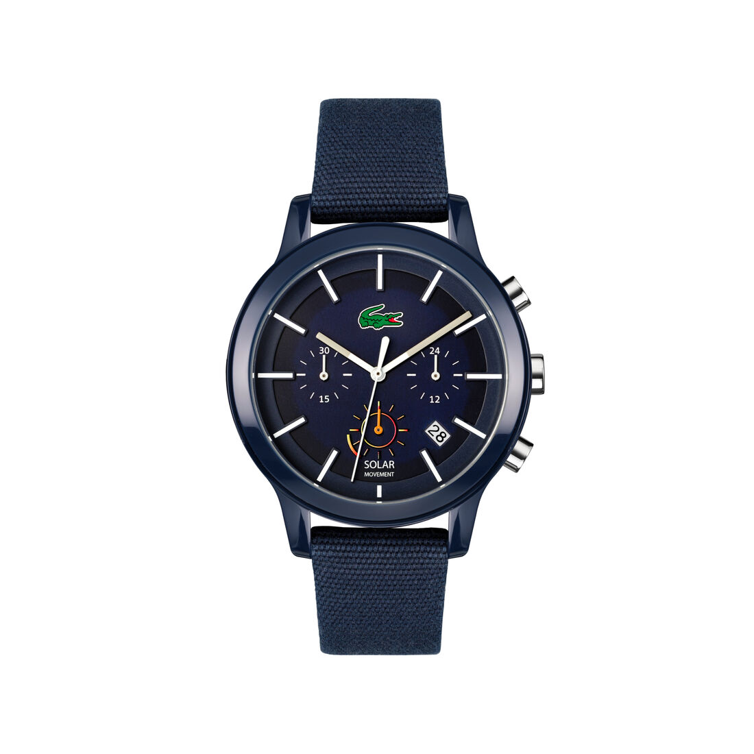 Lacoste L.12.12 Solar Mens Blue Dial Watch