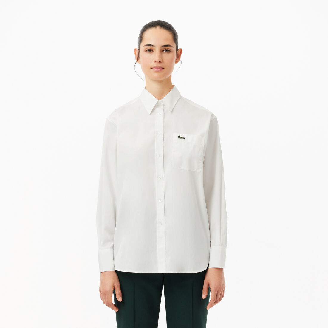 Oversized Fit Cotton Poplin Shirt - CF7706-00-70V