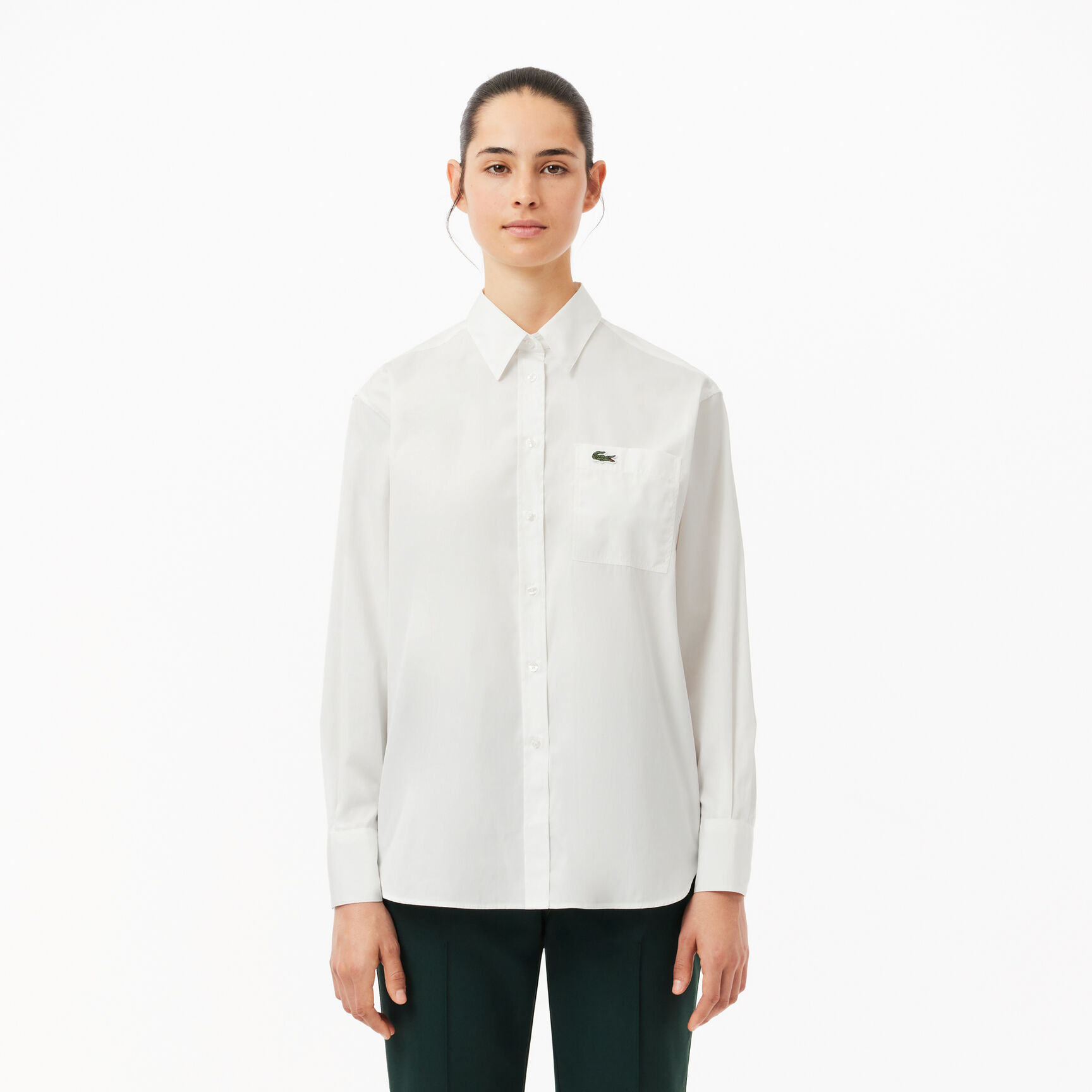 Oversized Fit Cotton Poplin Shirt - CF7706-00-70V