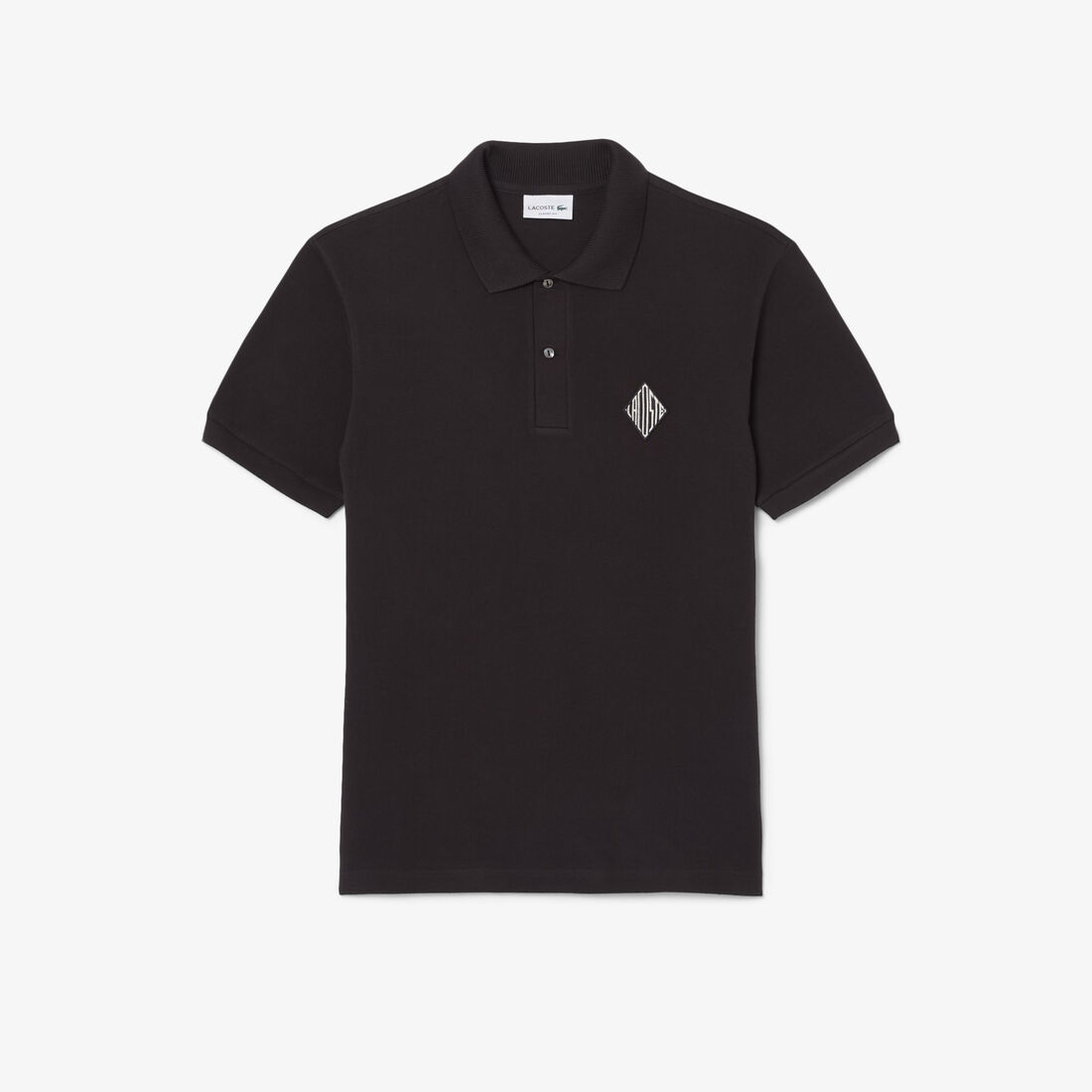 قميص بولو كلاسيكي بقصة كلاسيكية مزين بشعار الماركة Classic Fit Badge Accent Pique Polo Shirt - PH0034-00-3LA