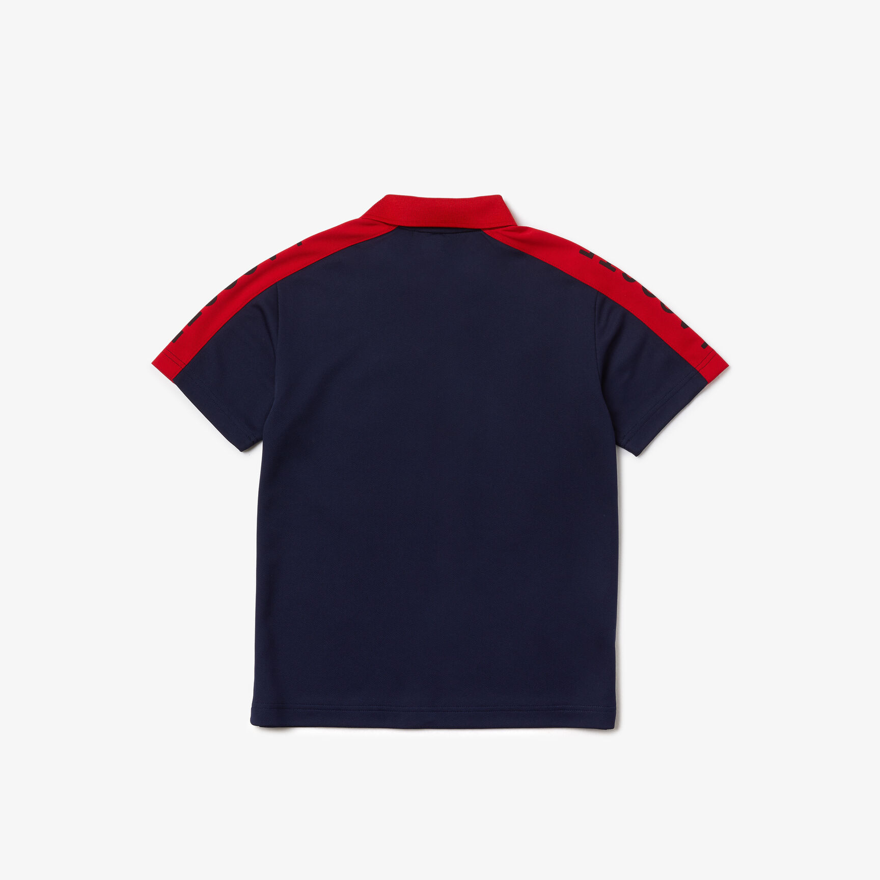 تيشيرت بولو بيكيه مسامي بأشرطة شعار لاكوست للأولاد تيشيرت بولو بيكيه مسامي بأشرطة شعار لاكوست للأولاد