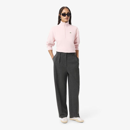 Oversized Pleated Flannel Pants