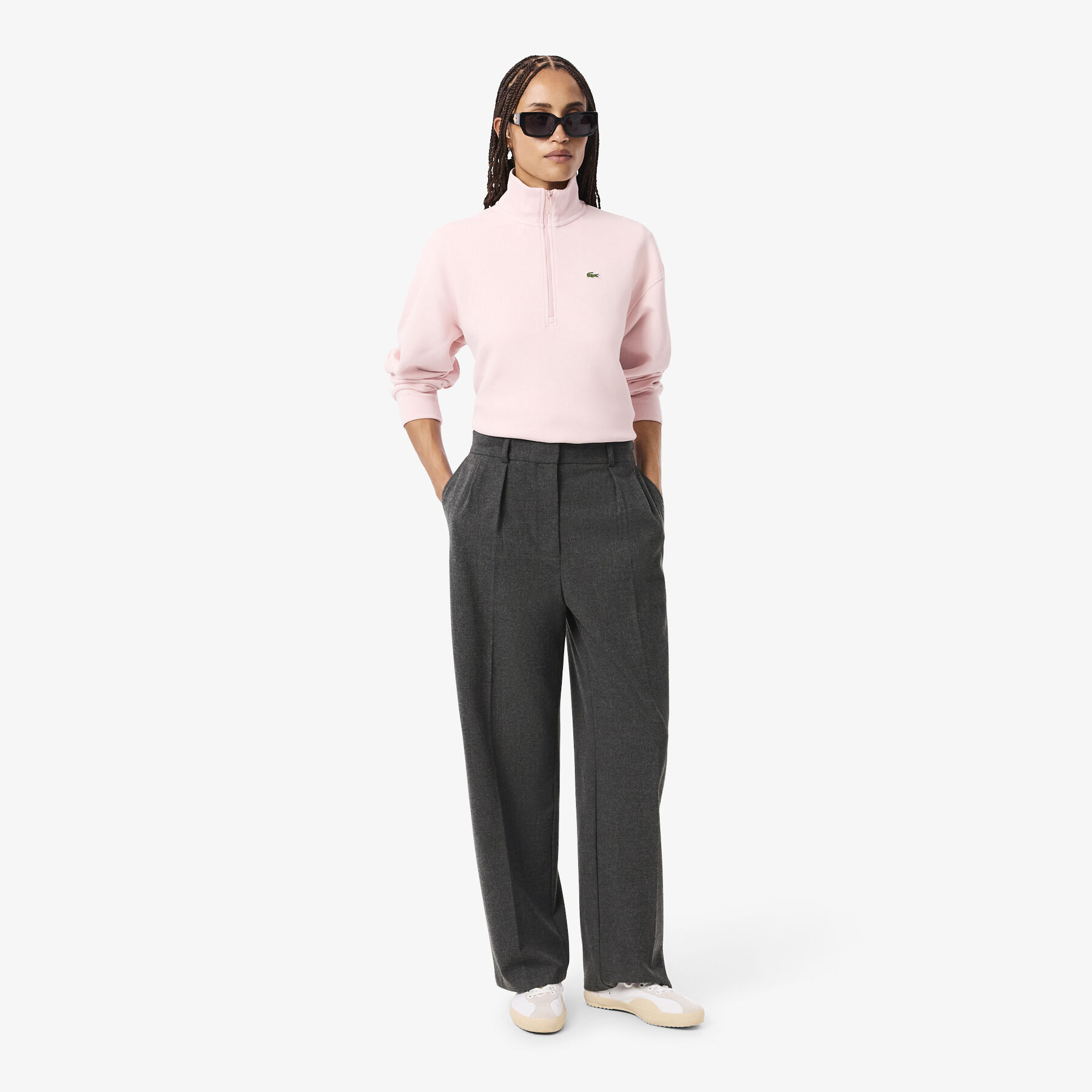 Oversized Pleated Flannel Pants Oversized Pleated Flannel Pants - HF5359-00-050