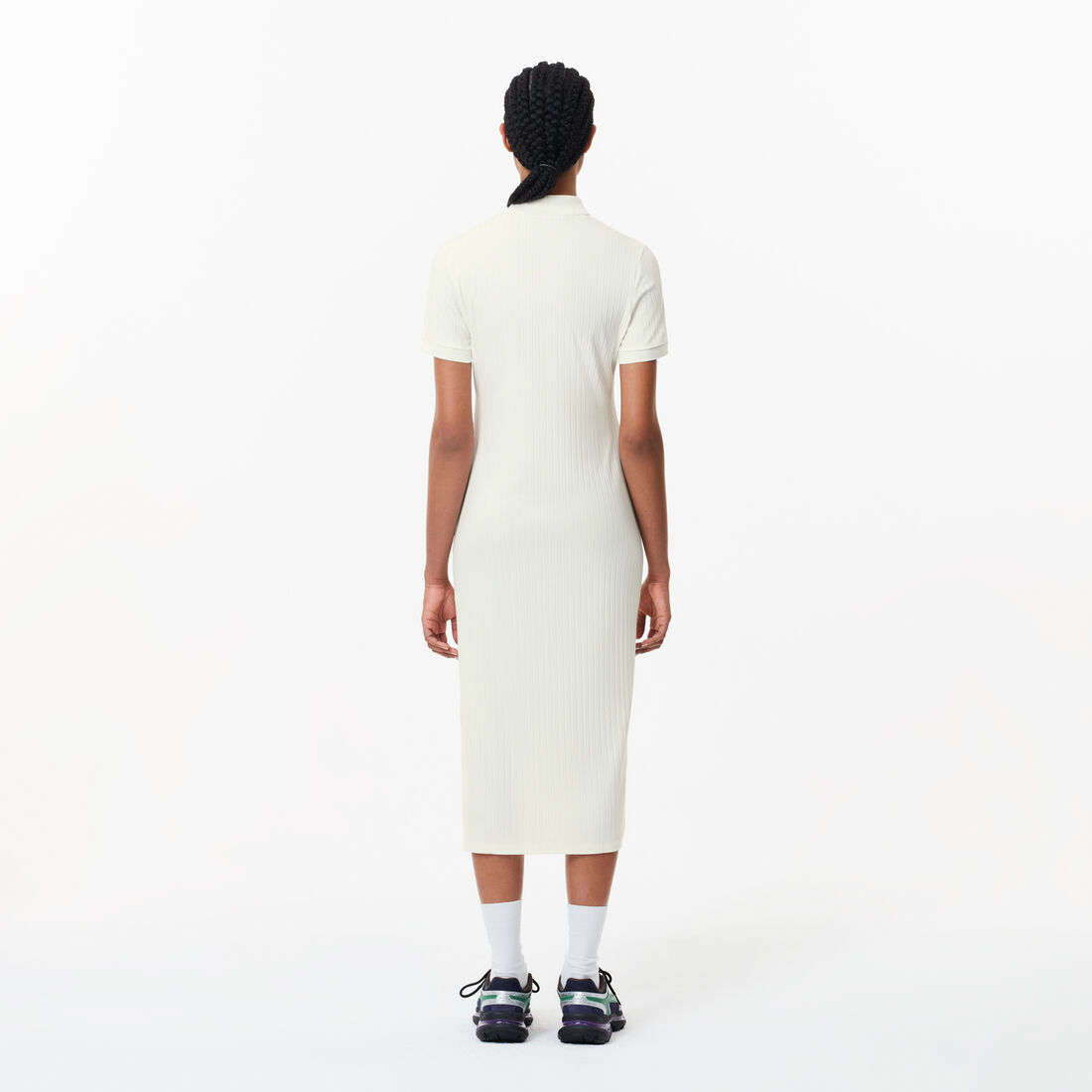 فستان لاكوست بولو ستايل للنساء Women’s Lacoste Polo-Style Midi Dress - EF9129-00-70V