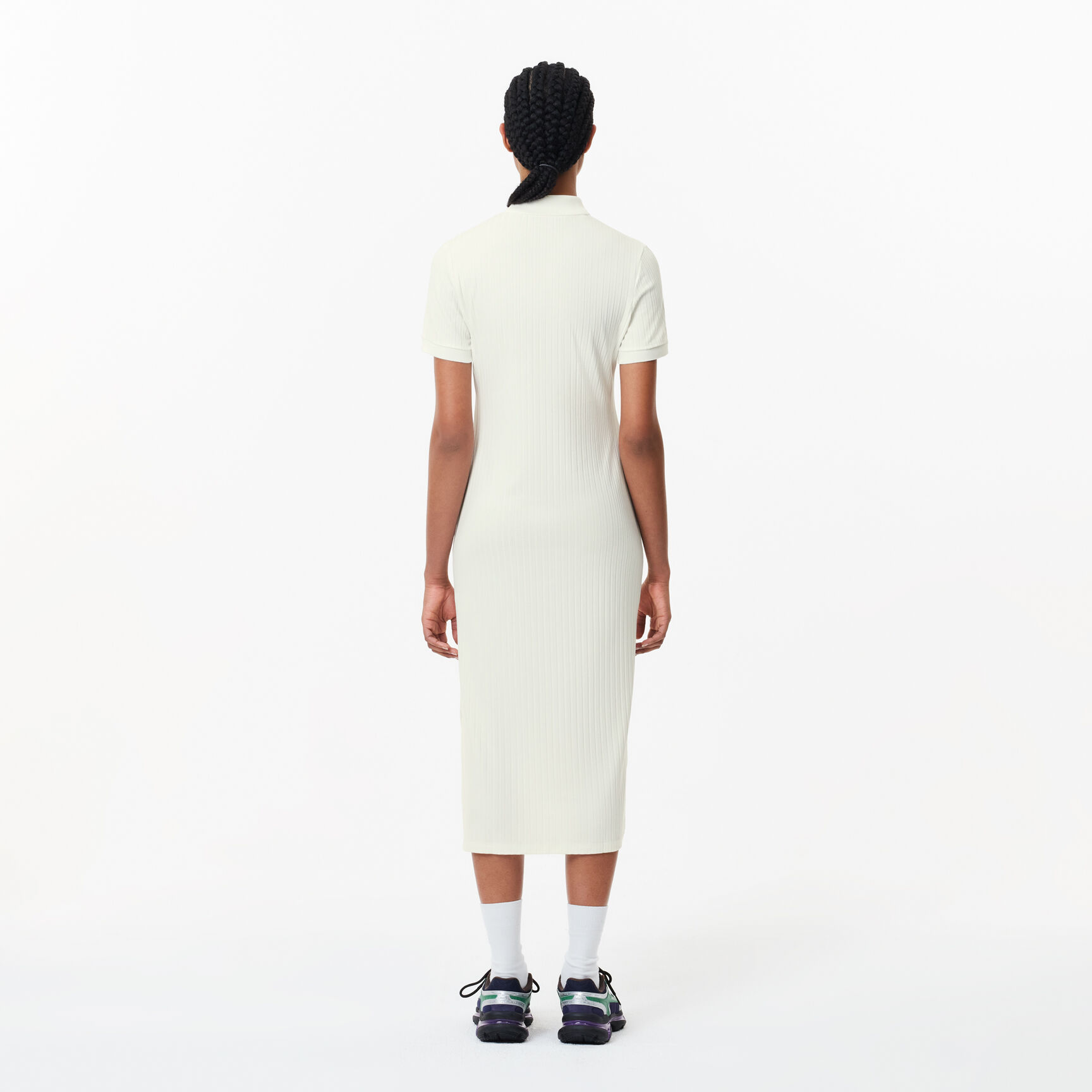 فستان لاكوست بولو ستايل للنساء Women’s Lacoste Polo-Style Midi Dress - EF9129-00-70V