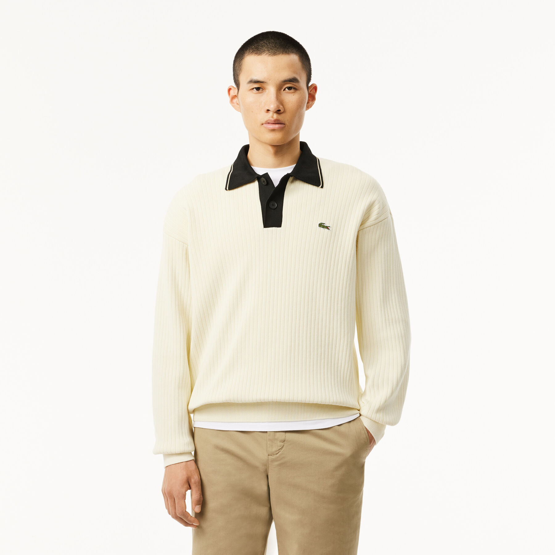 French Made Polo Collar Sweater lacoste french made polo collar sweater