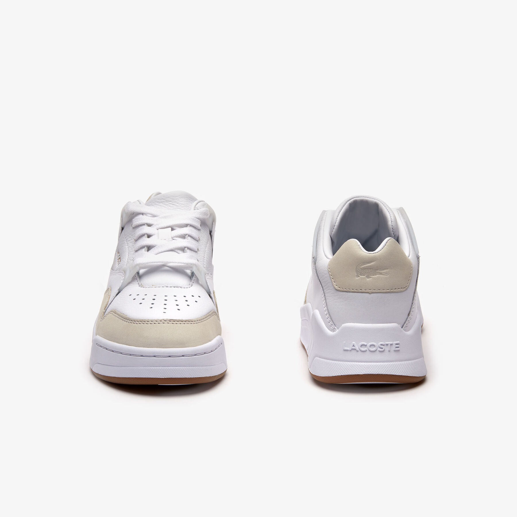 Women's Court Slam Tonal Leather Trainers lacoste women s court slam tonal leather trainers