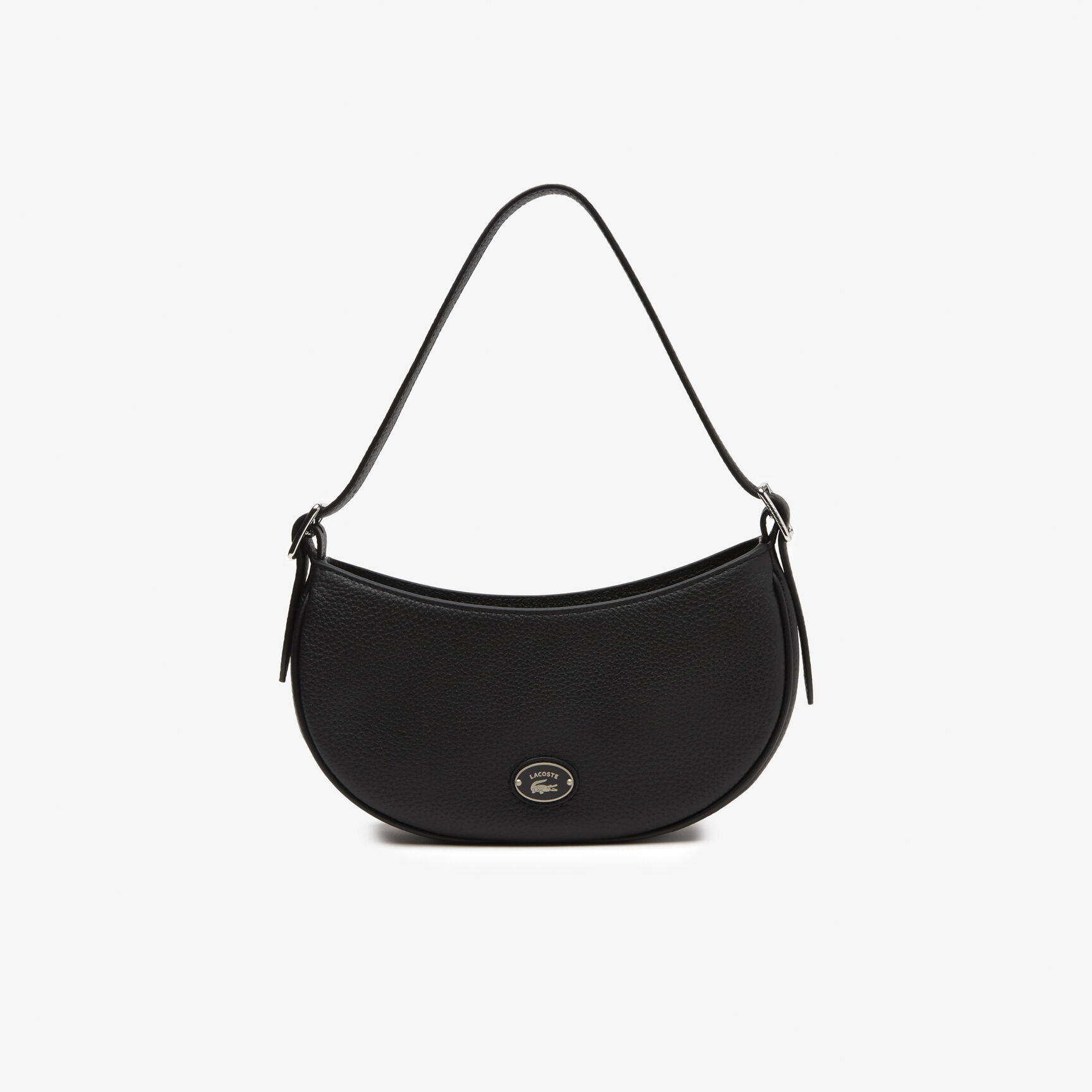حقيبة لاكوست جلد بارز بتصميم مقوس للنساء Women's Lacoste Top Grain Leather Halfmoon Bag - NF4161GZ-000
